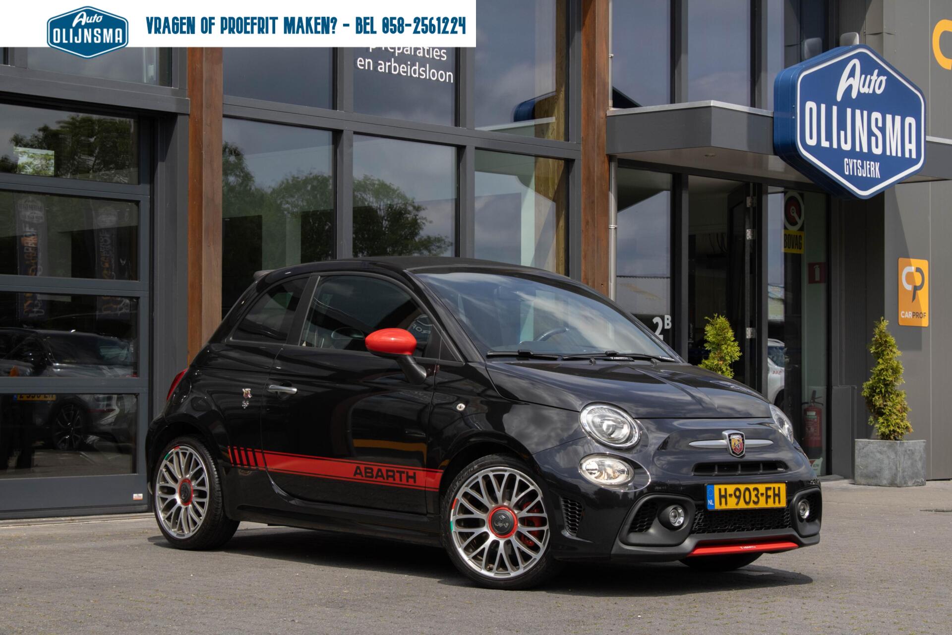 Fiat Abarth 500 1.4 T-Jet Abarth 595|Cabrio|Airco|Stoelverwarming|Uniek!| 2017 - voorkant