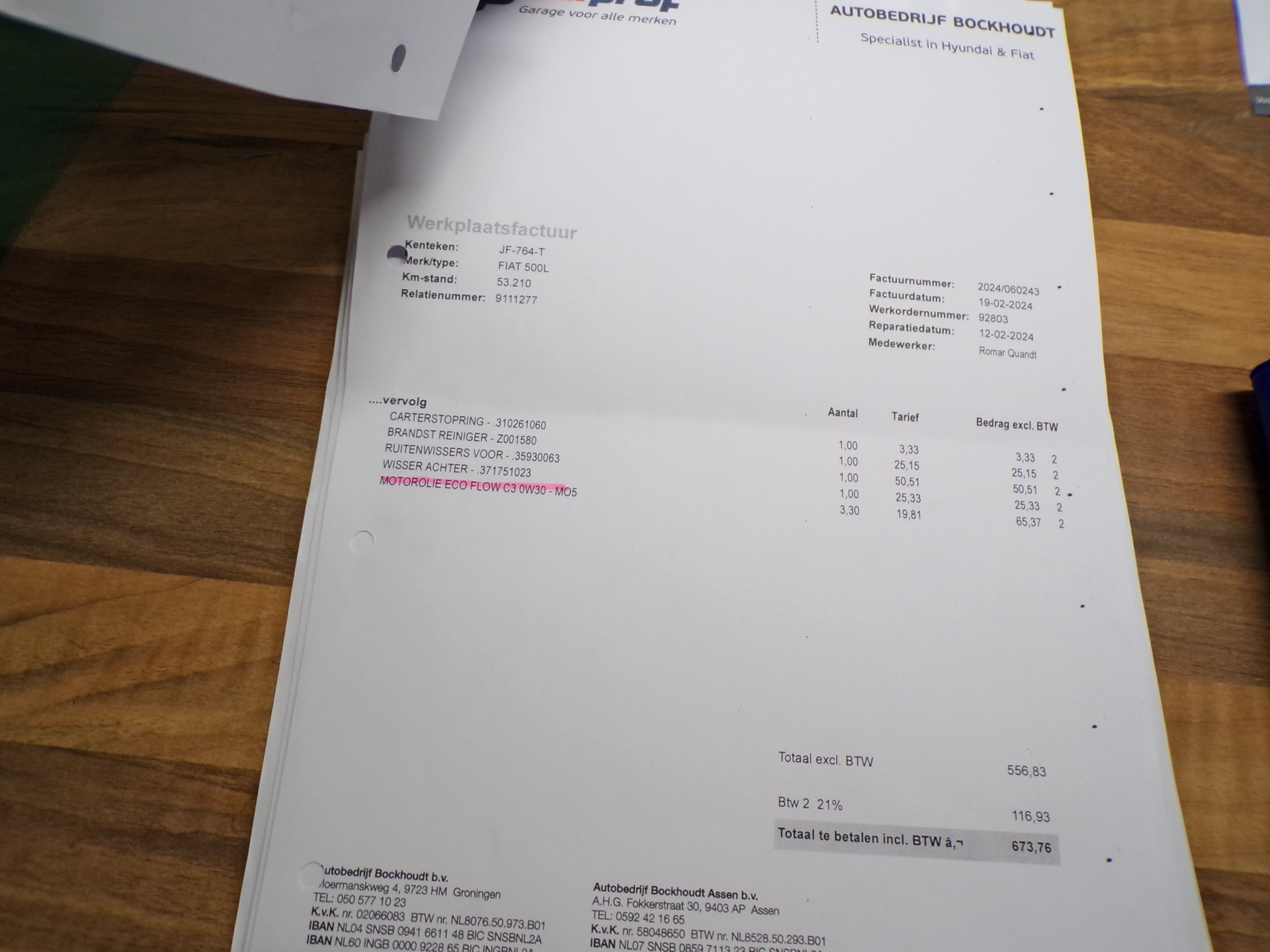 Foto van Fiat Fiat 500l