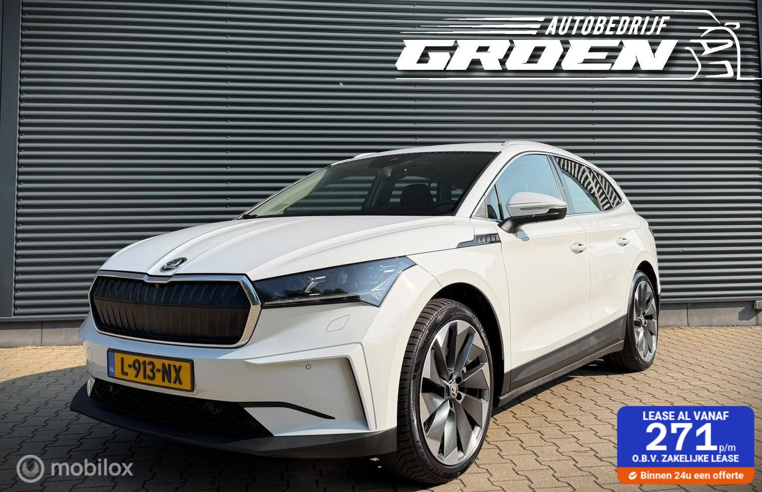Skoda Enyaq 80 80 SOH90%|TREKHAAK|21INCH|CAMERA|ADAPTIVE CRU 2021 - voorkant