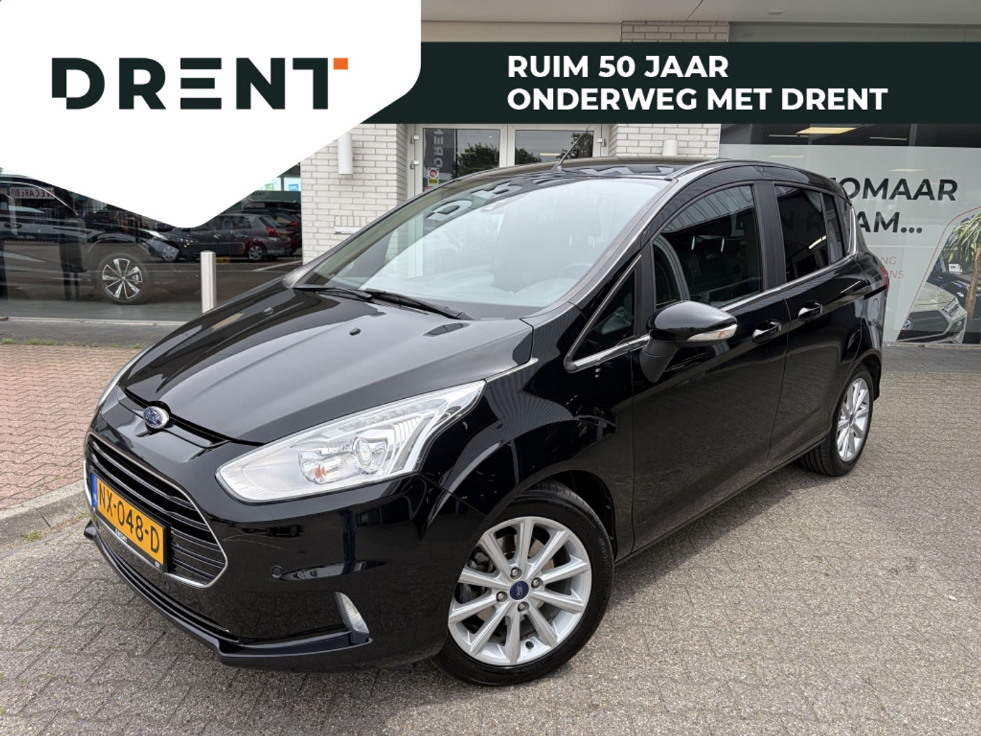 Ford B-max 1.0 EcoBoost Titanium | Cruise control | Sensoren V/A | Navi | 2017 - voorkant