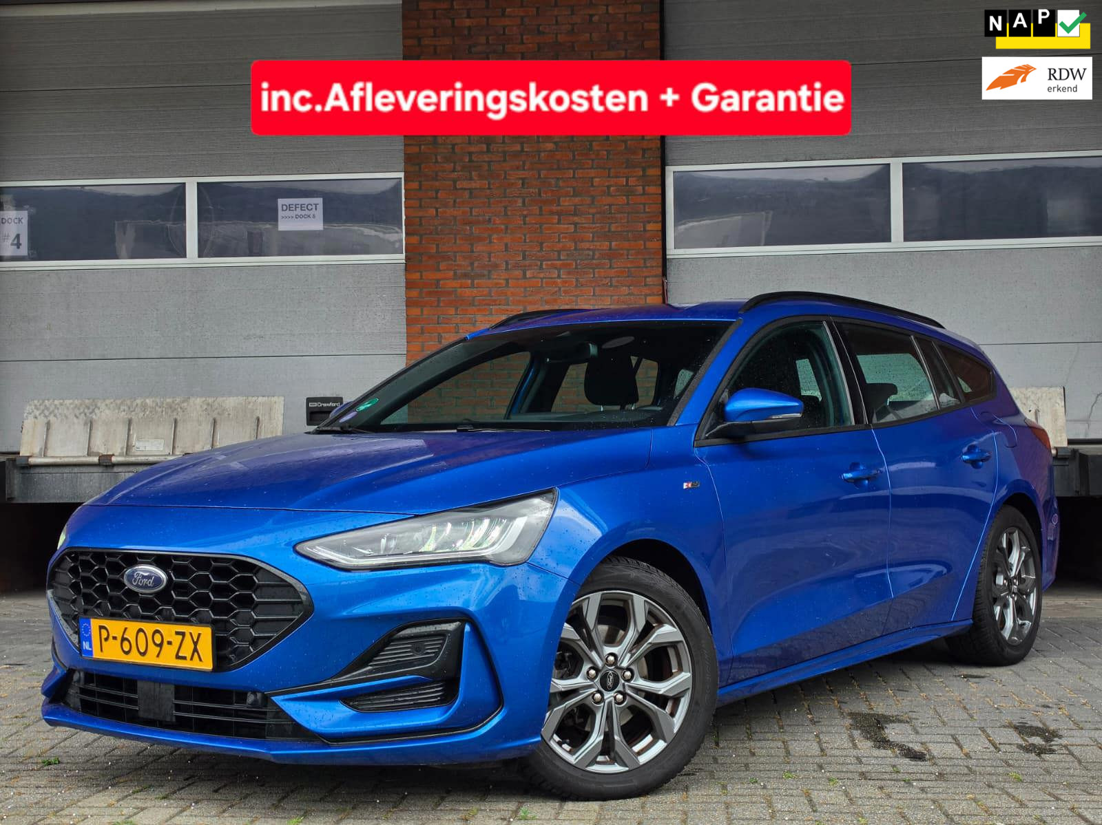 Ford Focus 1.0 EcoBoost Hybrid ST Line|NL auto|Parkeersensoren 2022 - voorkant