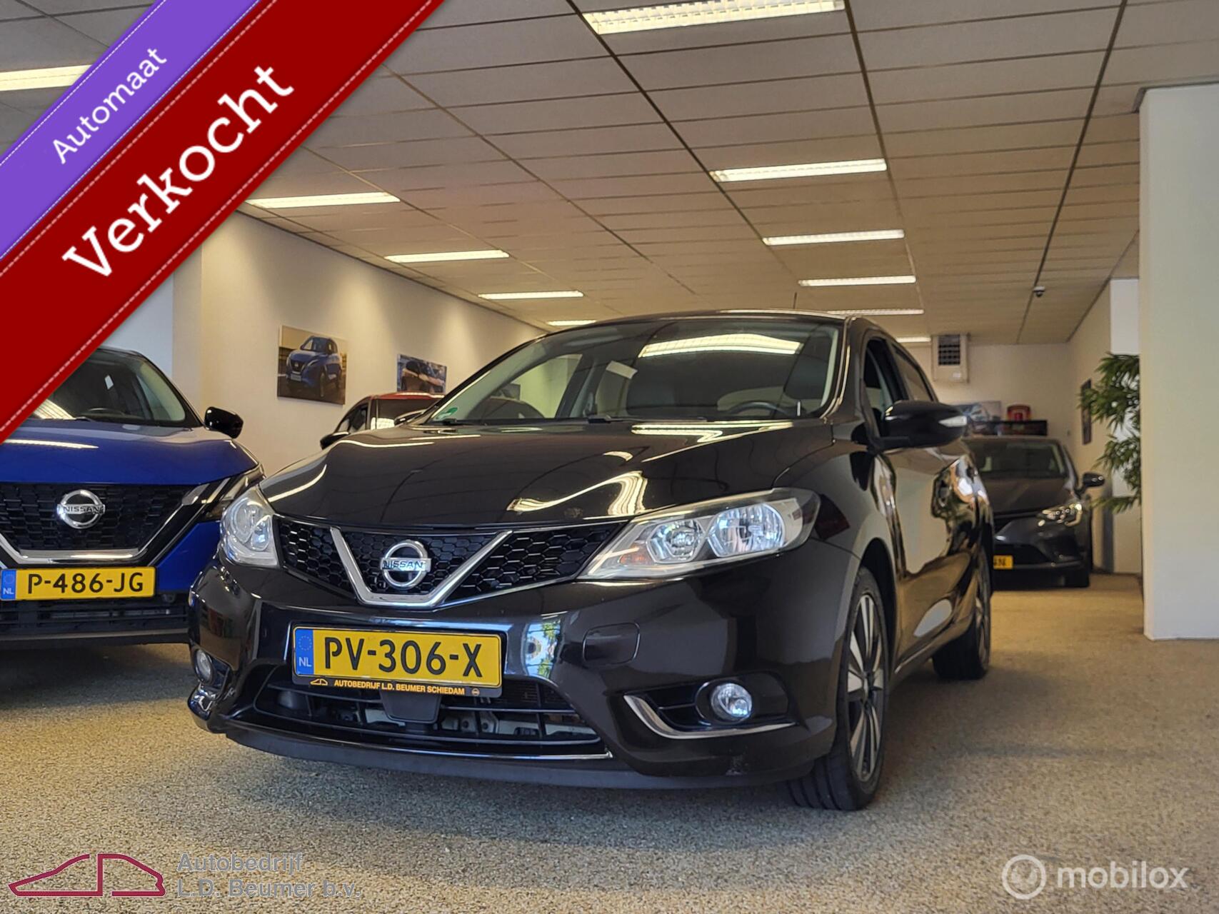 Nissan Nissan Pulsar 1.2 DIG-T N-Connecta AUT *NL, KEY-LESS, NAVI, CAMERA, RIJKLAARPRIJS!* 2017 - voorkant