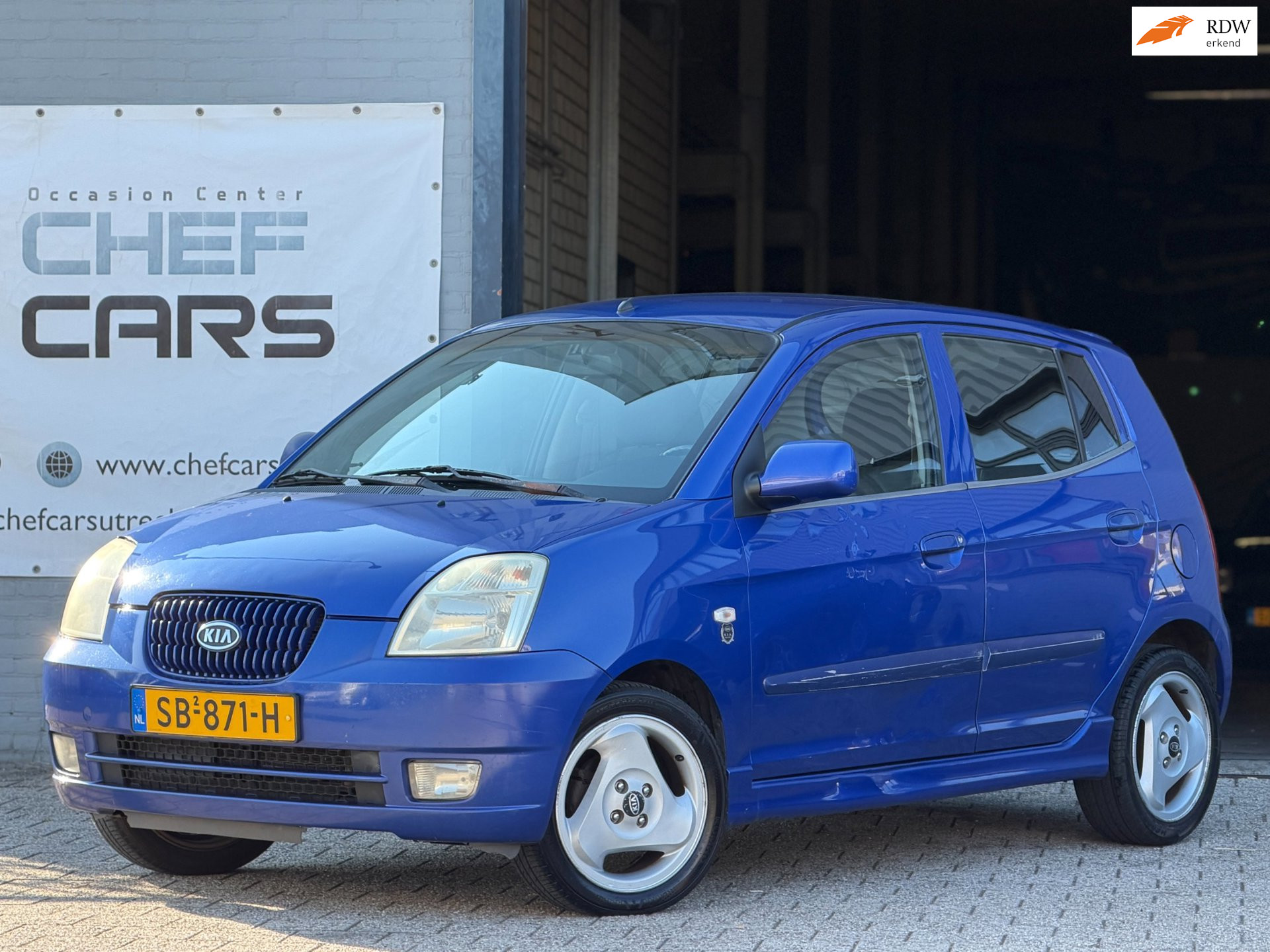 Kia Picanto 1.1|APK|AIRCO|5DEURS|INRUILKOOPJE|RIJDT GOED! 2004 - voorkant