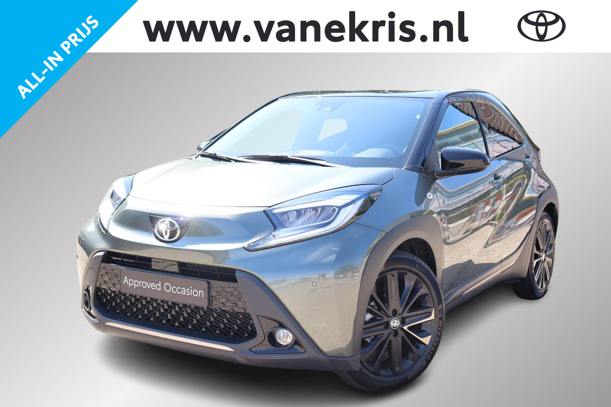 Toyota Toyota Aygo X 1.0 VVT-i S-CVT Premium Design Pack, Trekhaak, 2023 - voorkant
