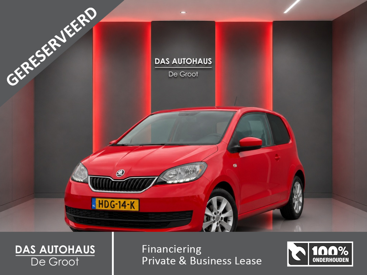 Skoda Citigo 1.0MPI 60pk Clever | Climate | Cruise | LED | Parkeersensoren 2018 - voorkant