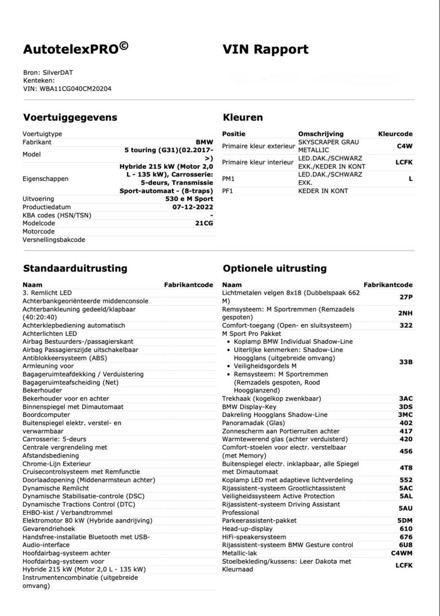 Foto van BMW 530e