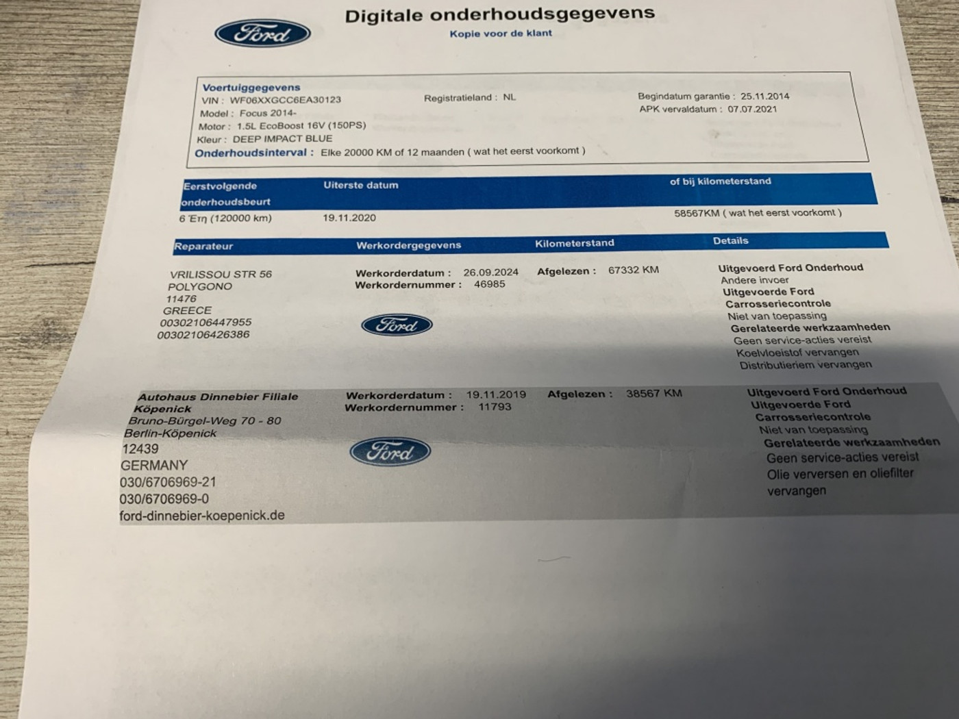 Foto van Ford Focus