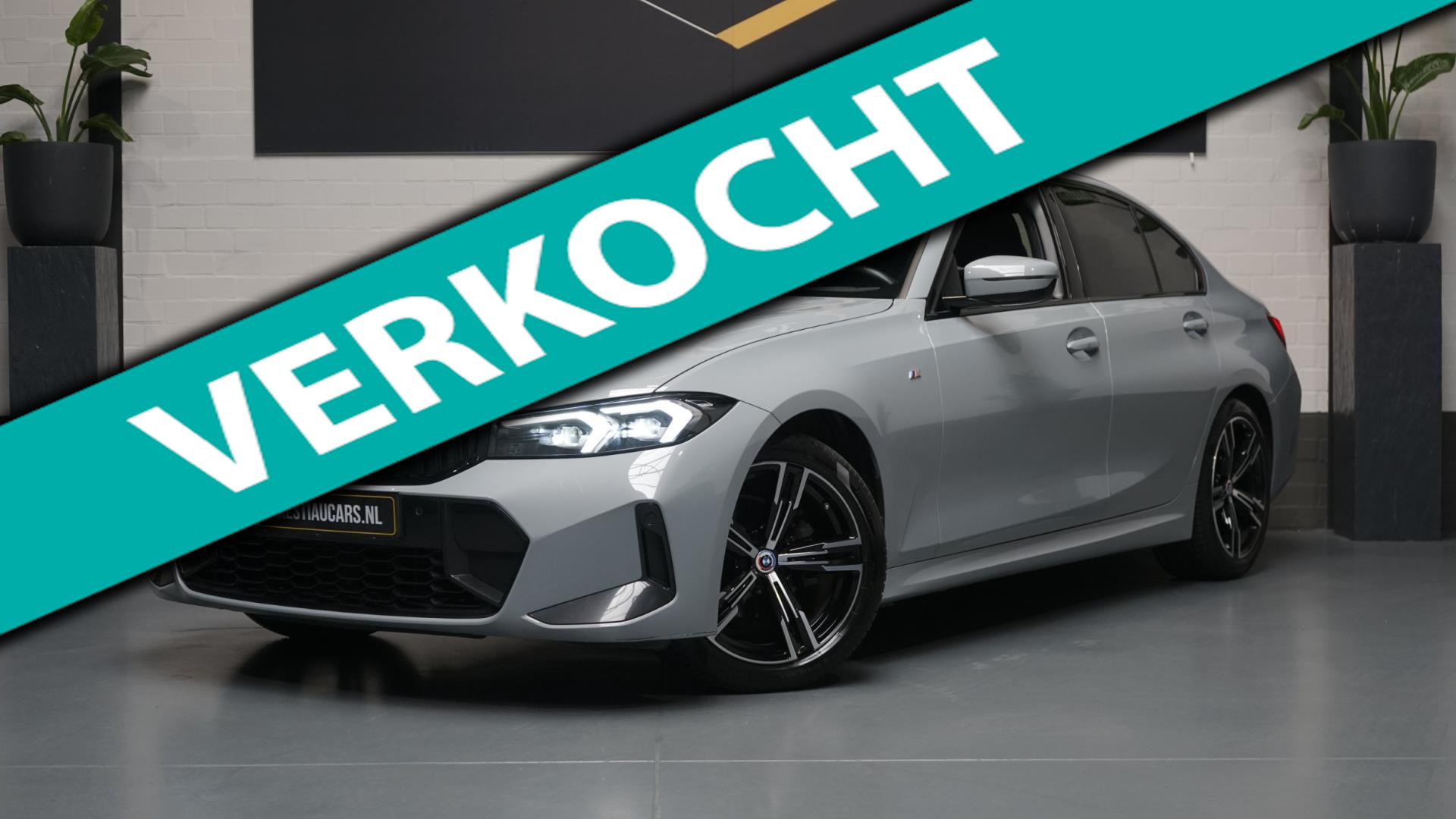 BMW 318i 318i M-Sport AUTOMAAT-ALCANTARA-CARPLAY-CRUISE-DAB-LED-NAVI-M BROOKLYN GREY-SHADOW LINE-Etc. 2023 - voorkant