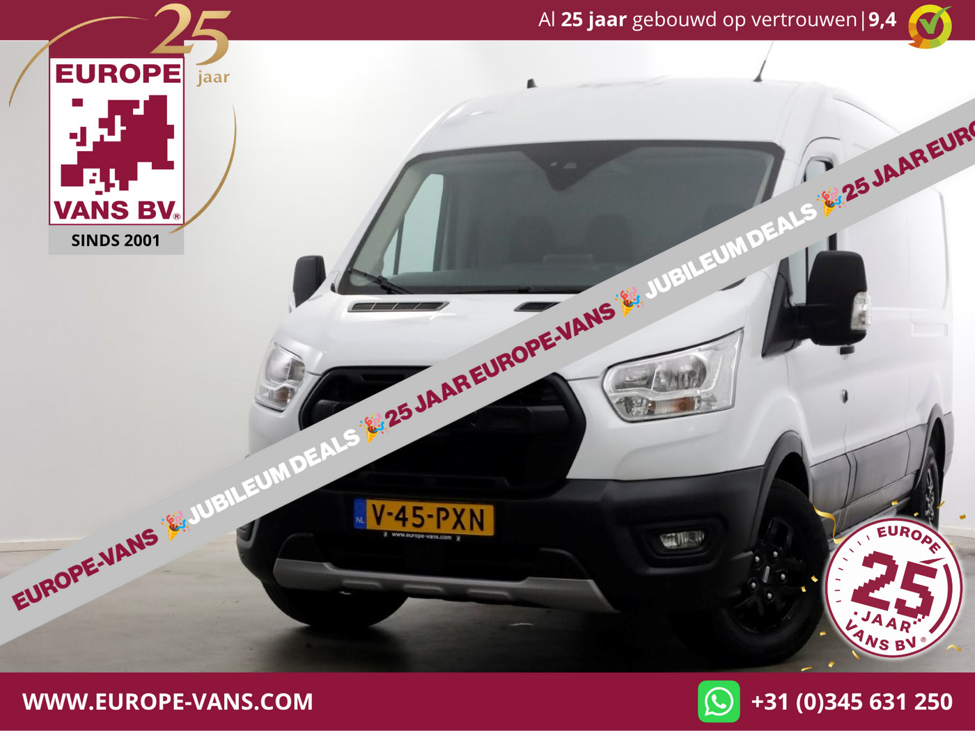 Ford Transit 350 2.0 TDCI 170pk L3H2 Trail Airco/ACC/Camera Trekhaak 2800kg 04-2022 2022 - voorkant