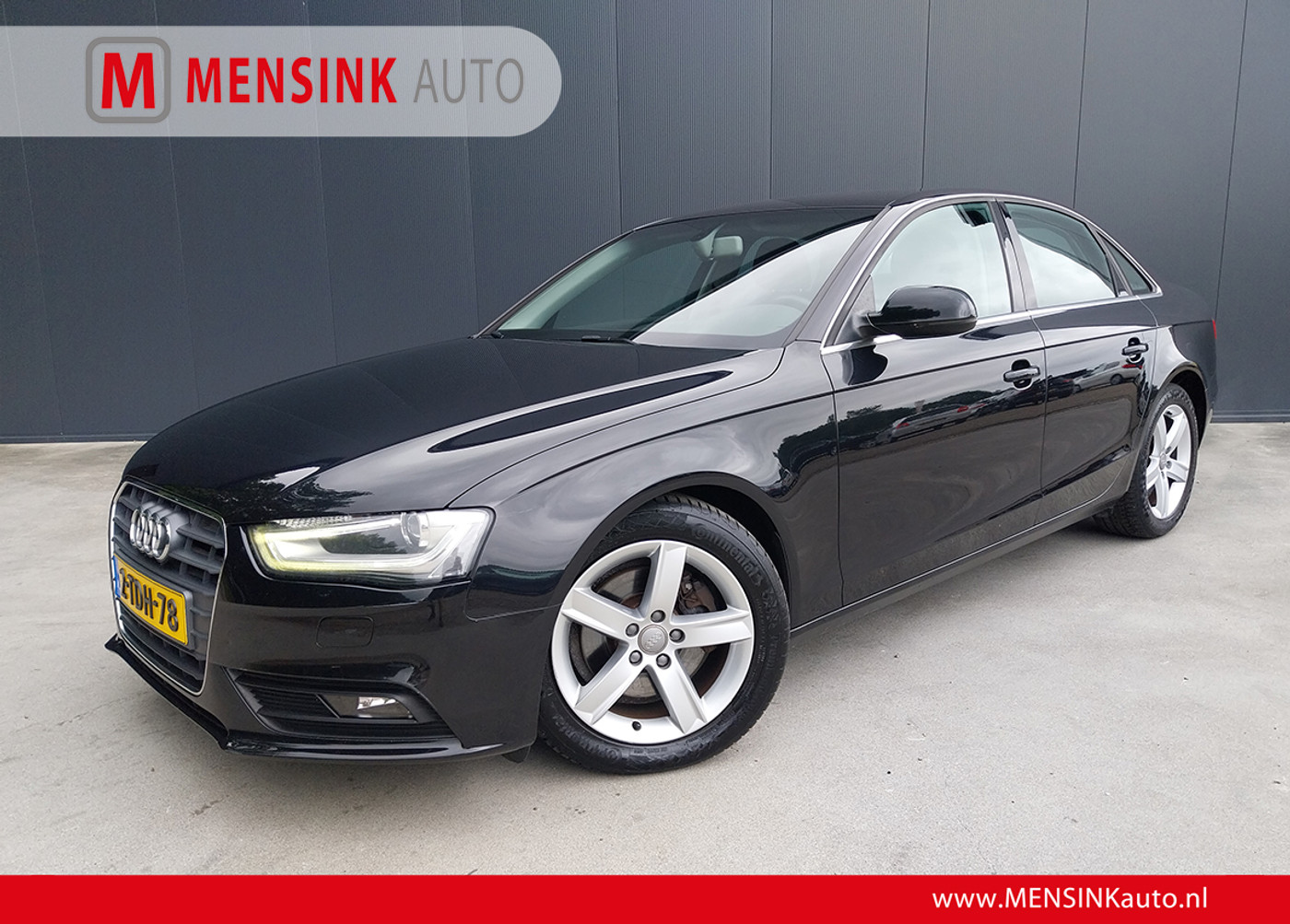Audi A4 Limousine 1.8 TFSIe 170 PK Edition XENON LED NAVI CRUISE ECC TREKHAAK 2014 - voorkant