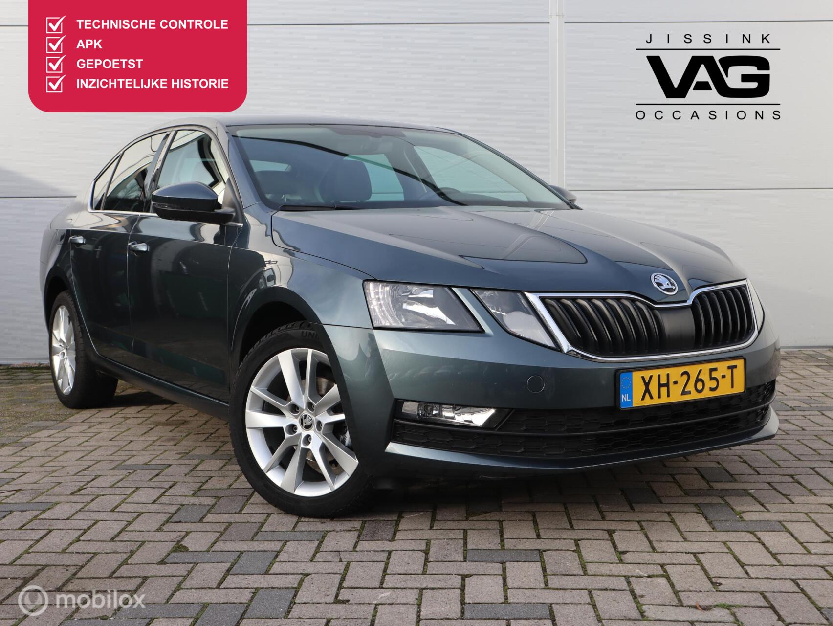 Skoda Octavia 1.6 TDI Automaat CarPlay Leer Stoelverwarming 2019 - voorkant