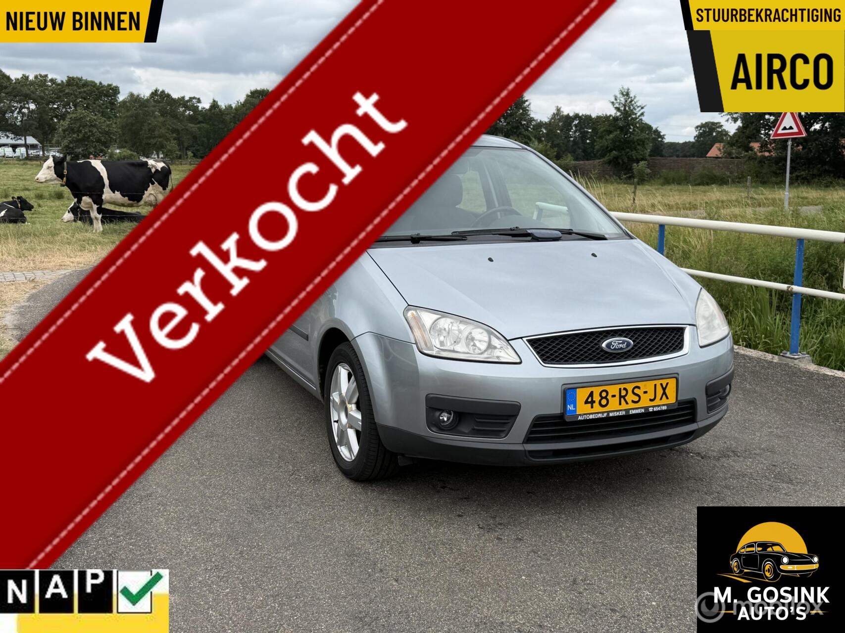 Ford Focus C-max 1.6-16V  Apk 05-08-2027 Airco trekhaak 2005 - voorkant