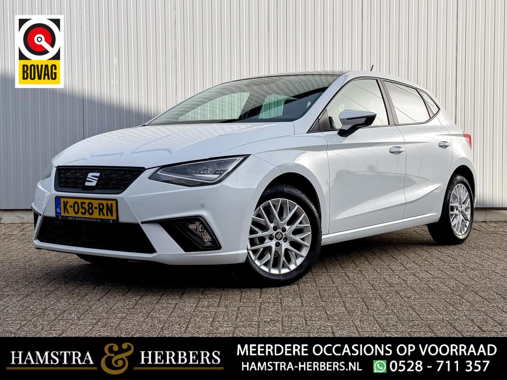 Seat Ibiza 1.0 TSI Style Business Intense Plus wit 2021 - voorkant