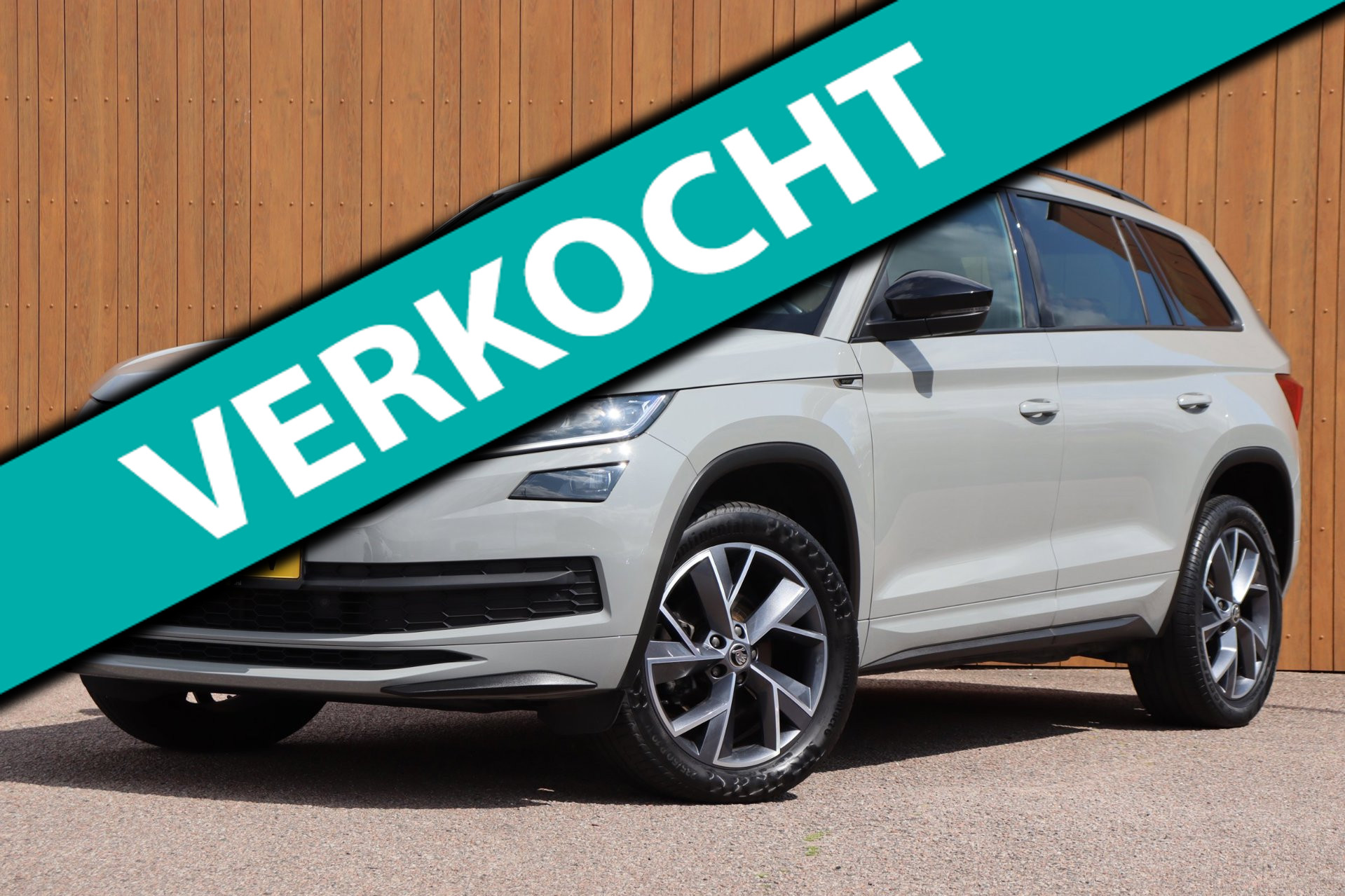 Skoda Kodiaq 1.5 TSI Sportline Business org.NL camera el.klep stuurverw canton 2021 - voorkant