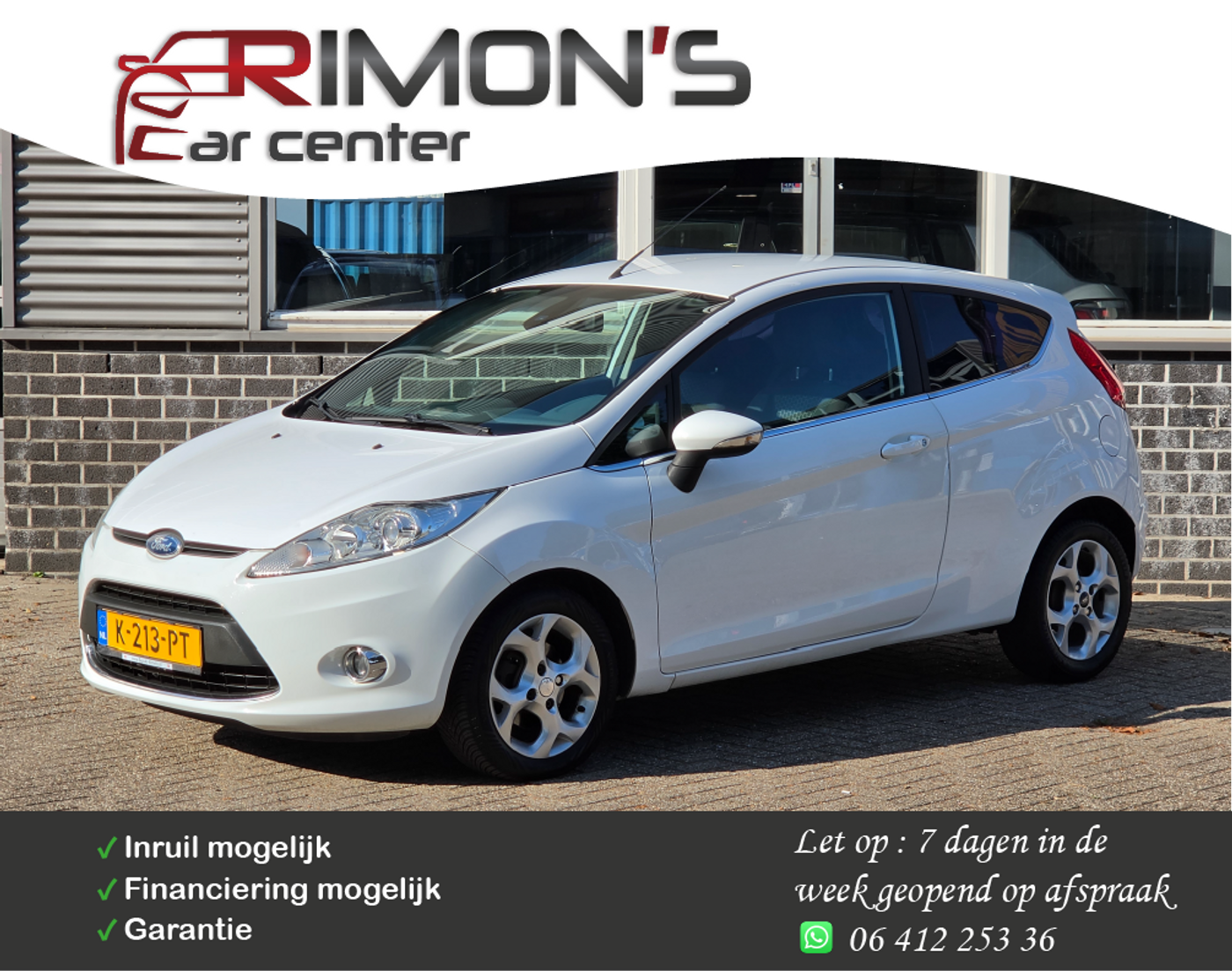 Ford Fiesta 1.25 Titanium Airco Stoelverwarming Apk 02-2027 2010 - voorkant