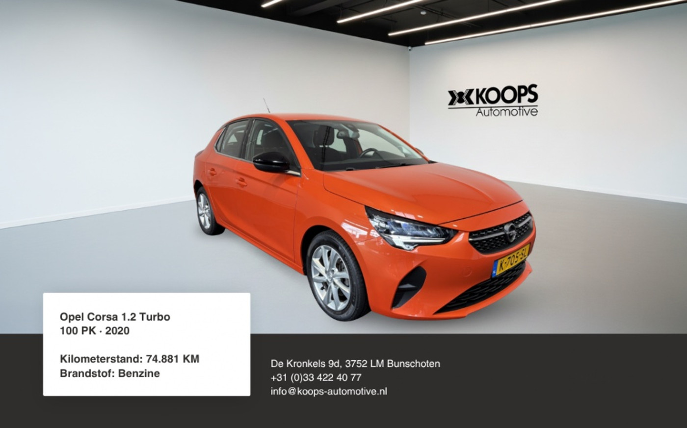 Opel Corsa 1.2 Elegance 2021 - voorkant