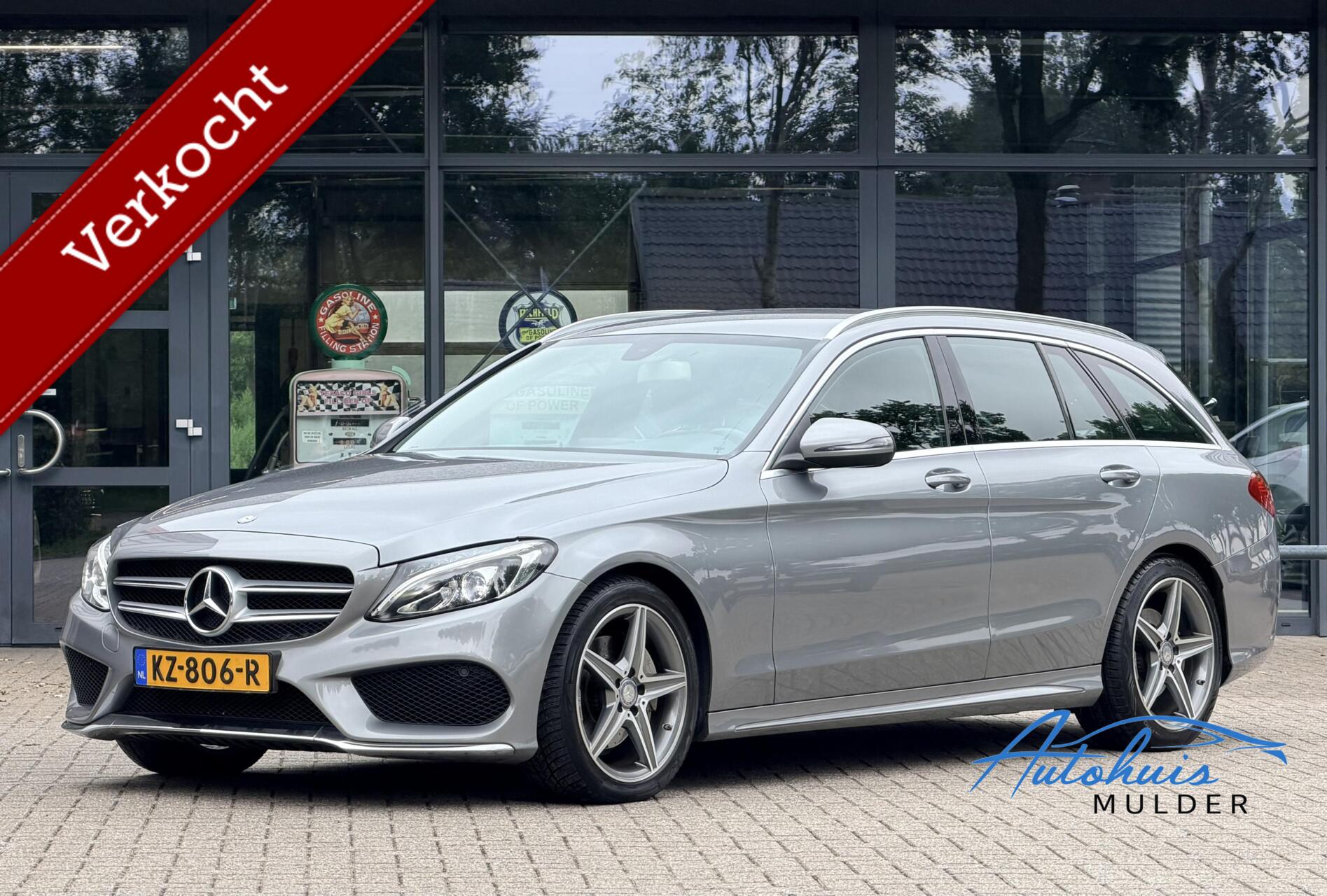 Mercedes-Benz C 200 D 200 CDI Prestige AMG | Automaat |Full Led | Memory Stoelen | Cruise | Trekhaak | Weinig KM! 2016 - voorkant