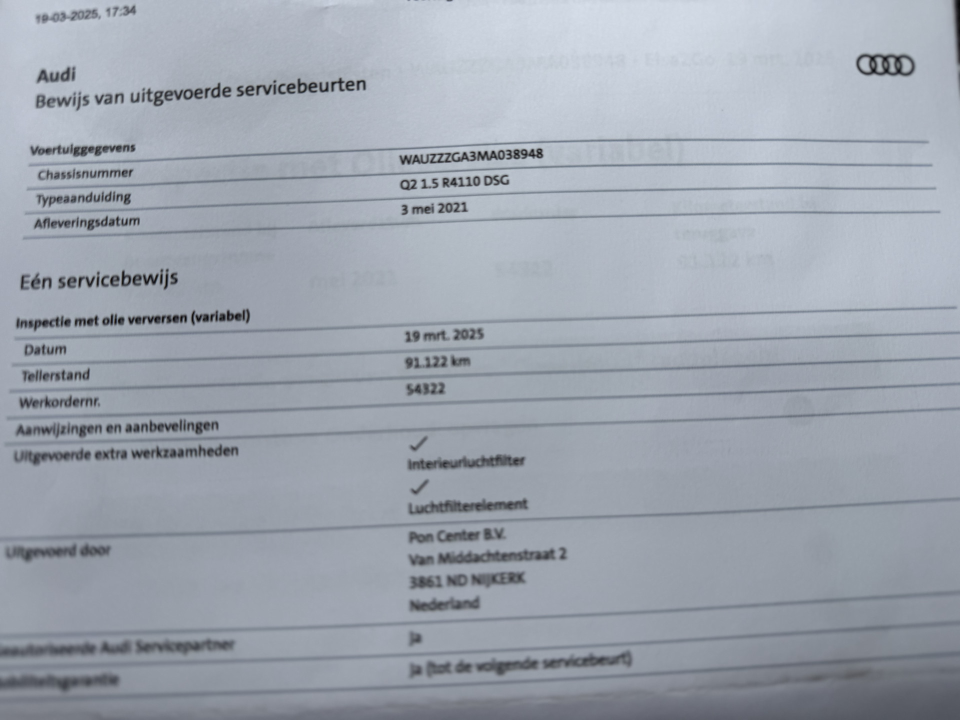 Foto van Audi Q2
