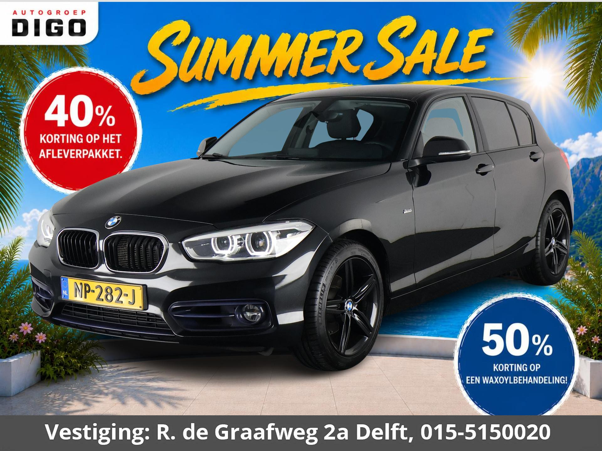BMW 118d 118d High Executive Automaat 2017 - voorkant