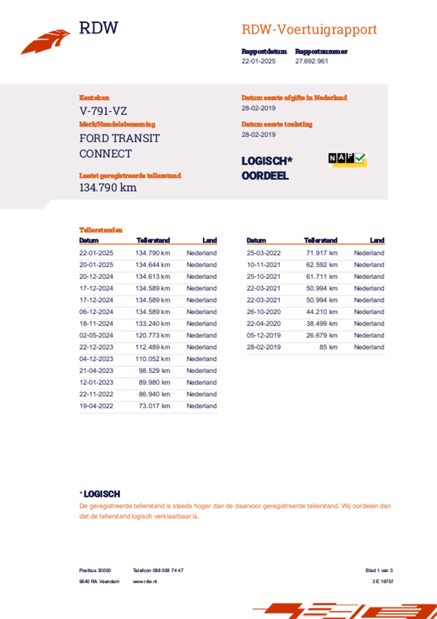 Foto van Ford Transit Connect