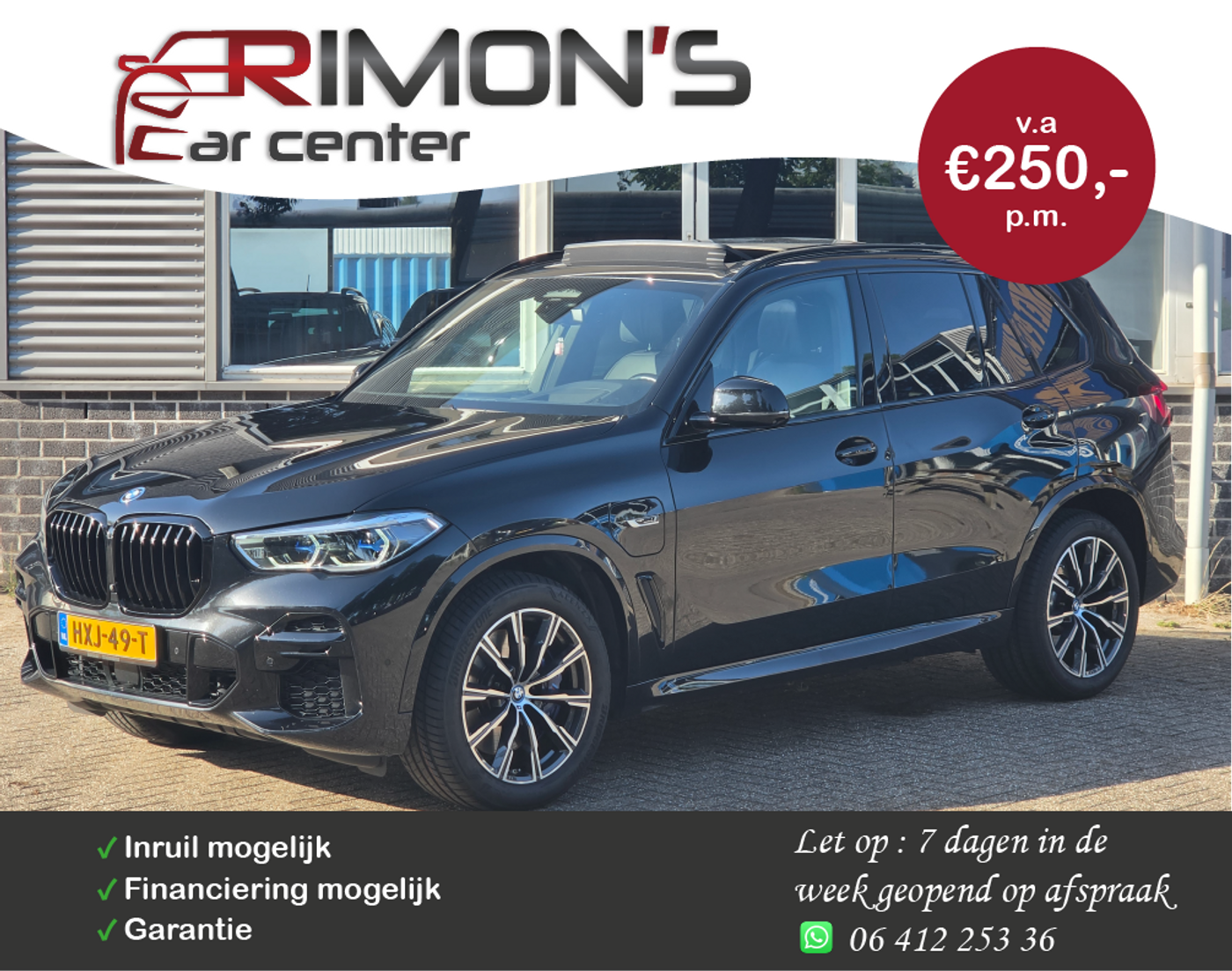 BMW X5 Xdrive45e XDrive45e High Executive Laser Pano Masaggestoel Trekhaak Sfeerverlichting 2022 - voorkant
