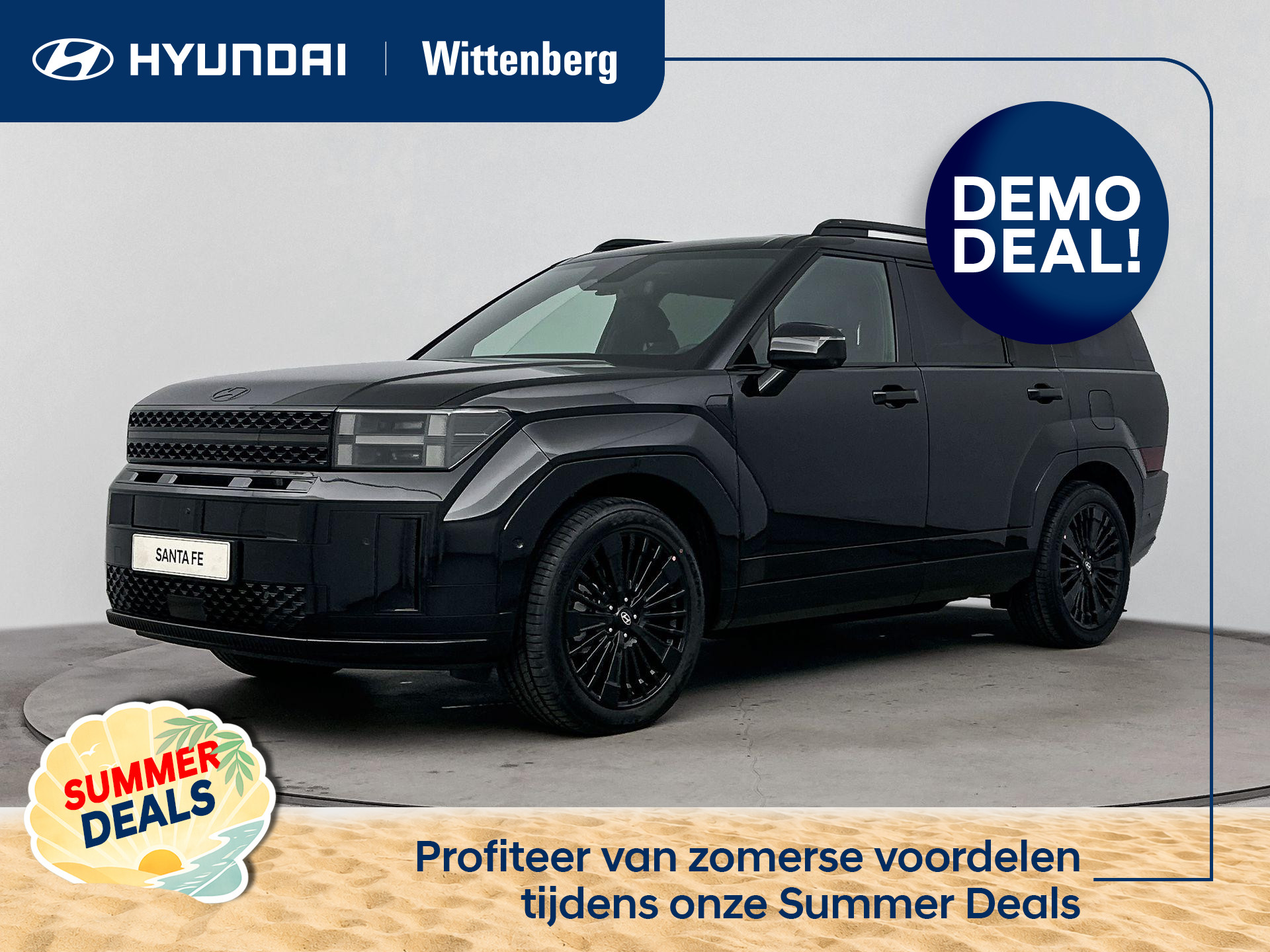 Hyundai Santa Fe 1.6 T-GDI PHEV Black Line 4WD 7p 2026 - voorkant