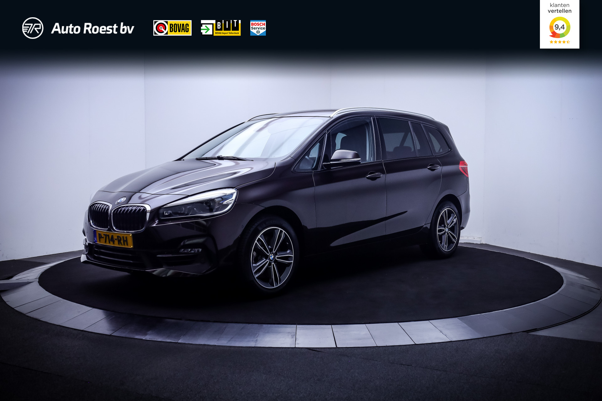 BMW 220i Gran Tourer 220iA 7p. High Executive 2022 - voorkant