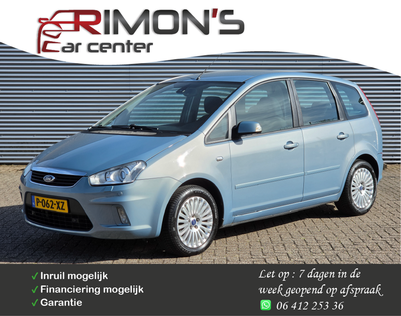 Ford C-max 2.0-16V Trend / APK / Inruil Mog. 2008 - voorkant