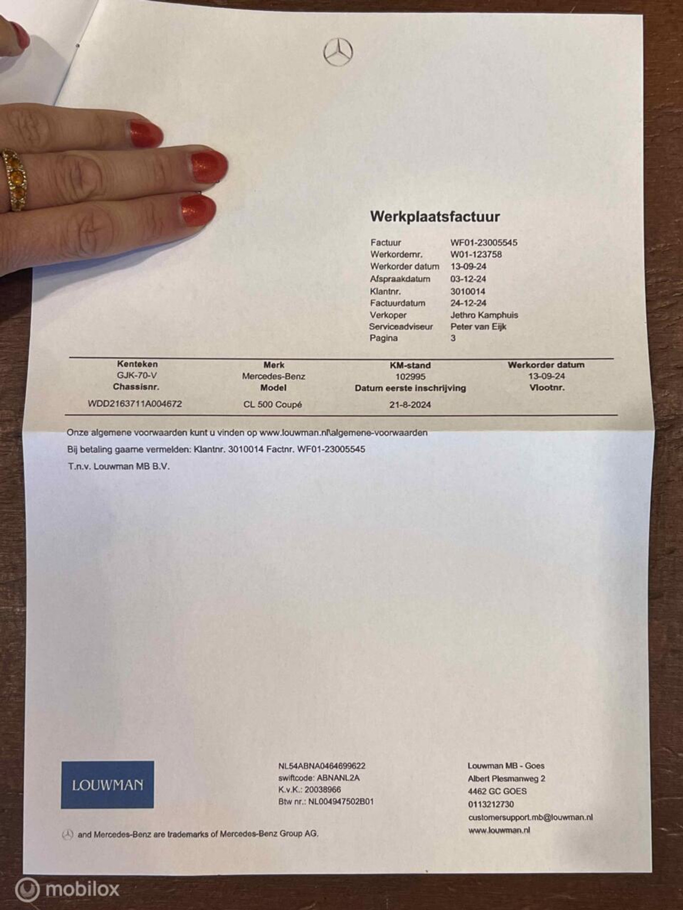 Foto van Mercedes Cl-klasse