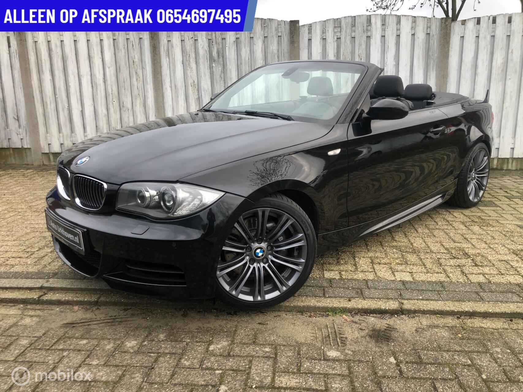 BMW 1-serie Cabrio 135i High Executive ECC LEDER NAVI ORG NL-AUTO 2008 - voorkant
