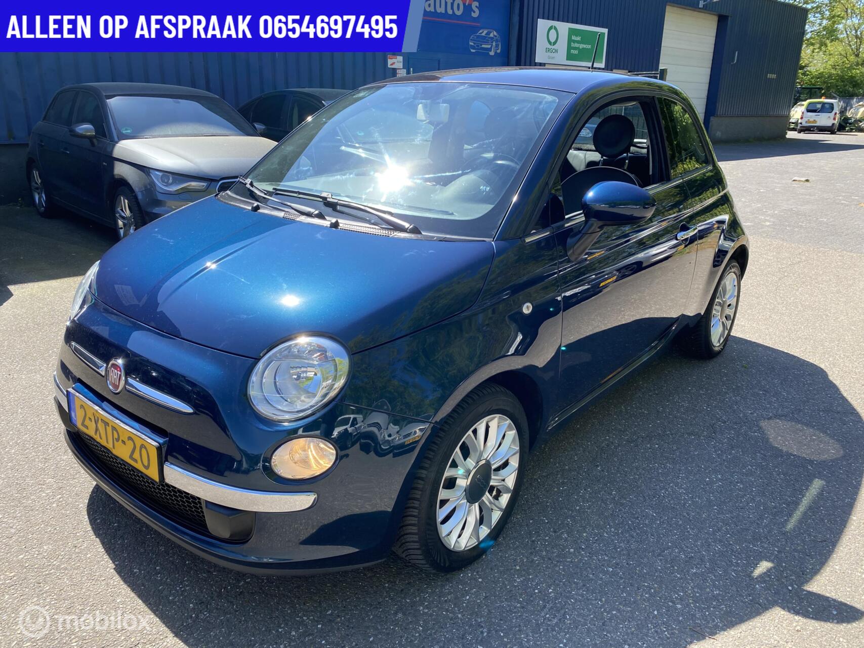 Fiat 500 1.3 M-Jet Lounge AIRCO PANORAMADAK DIESEL 2014 - voorkant