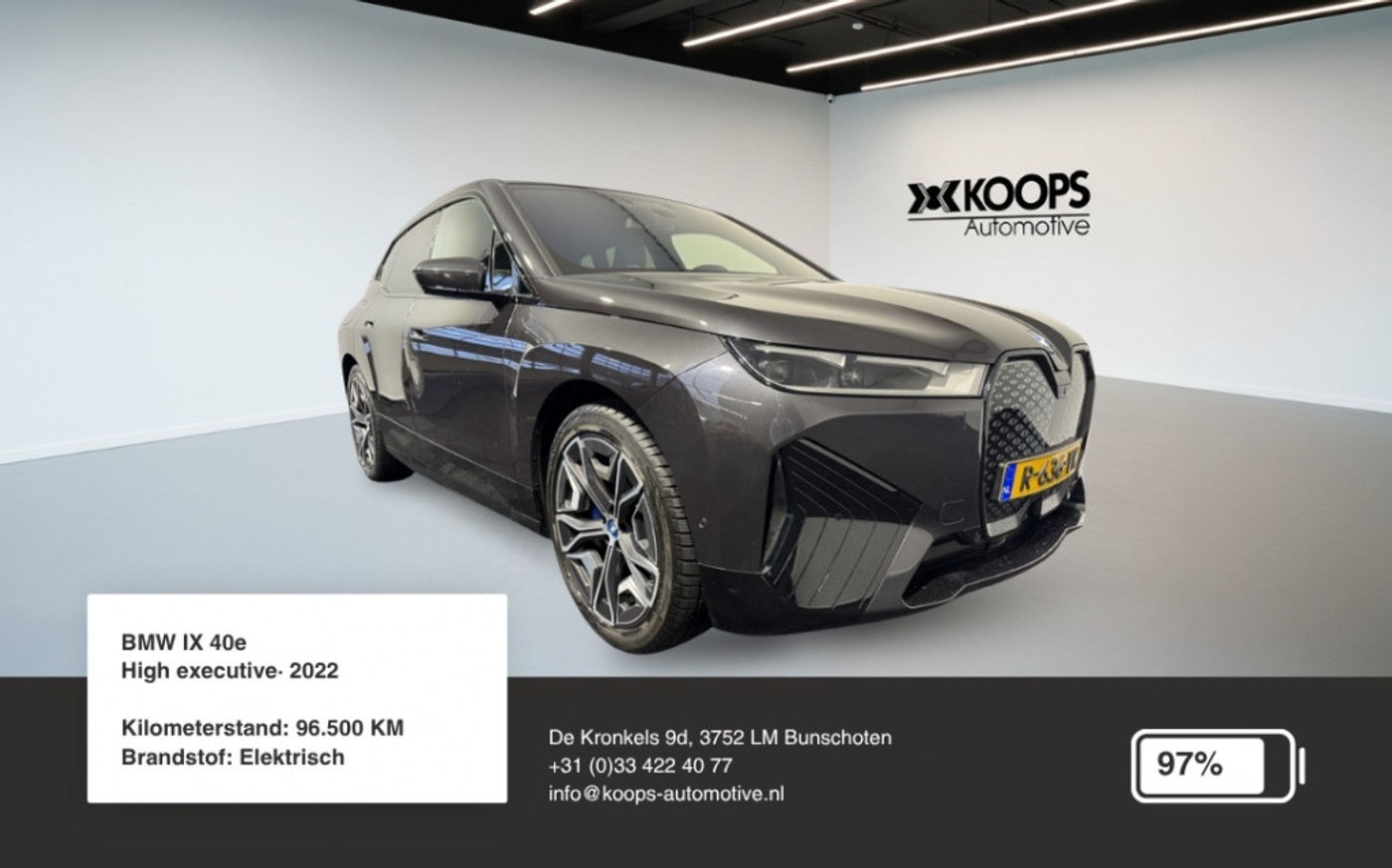 BMW Ix Xdrive40 SOH 97% | Laserlicht | Driving Assistant 2022 - voorkant