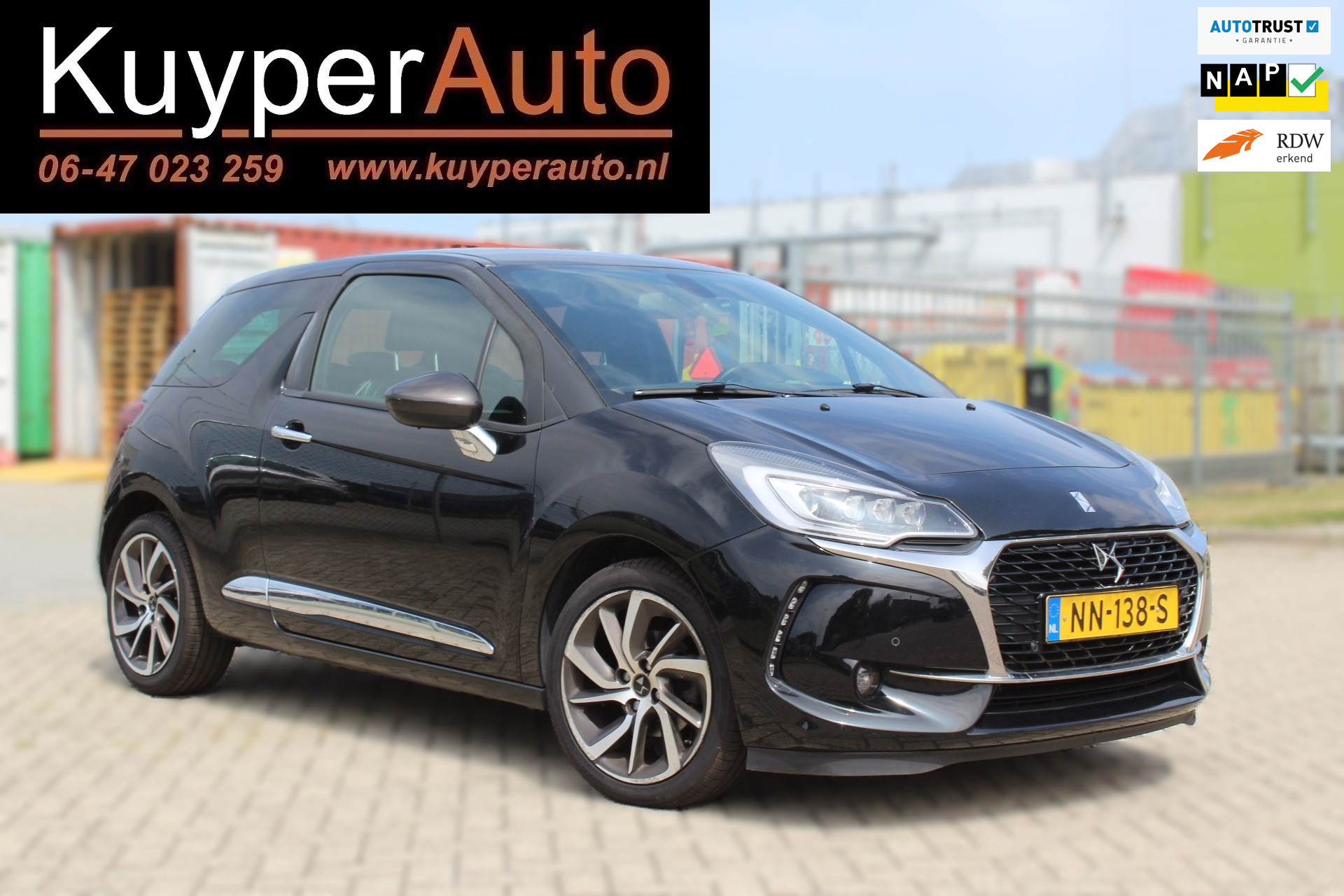 DS DS 3 1.2 PureTech So Chic nap  clima cruise navi sensoren 2017 - voorkant
