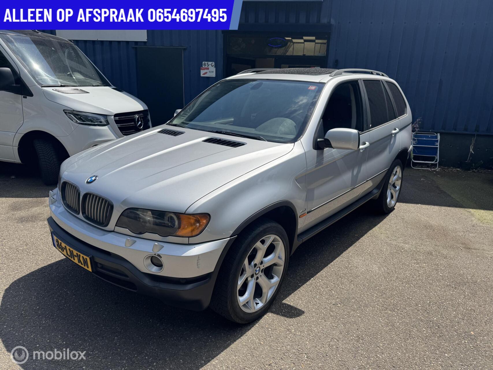 BMW X Reihe 4.4i Executive ECC LEDER CRUISE SCHUIF/KANTEL TREKHAAK 2003 - voorkant