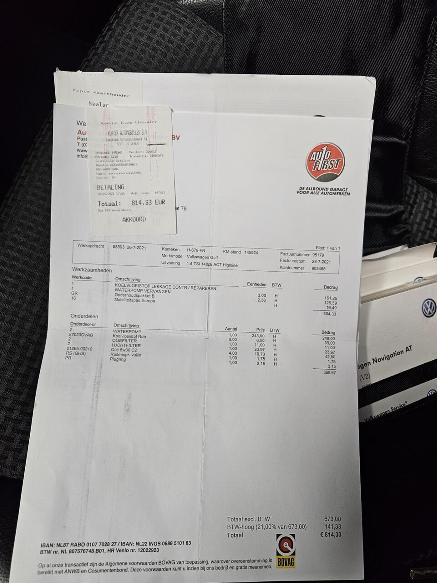 Foto van Volkswagen Golf