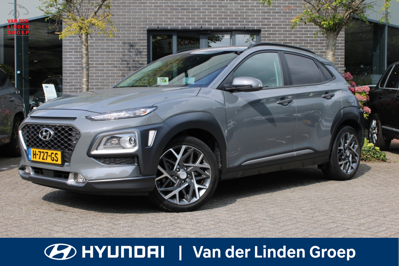Hyundai Kona 1.6 GDI HEV Premium Leder/Navi/Cam/18"/Wint/Pdc/Trek. "RIJKLAARP 2020 - voorkant