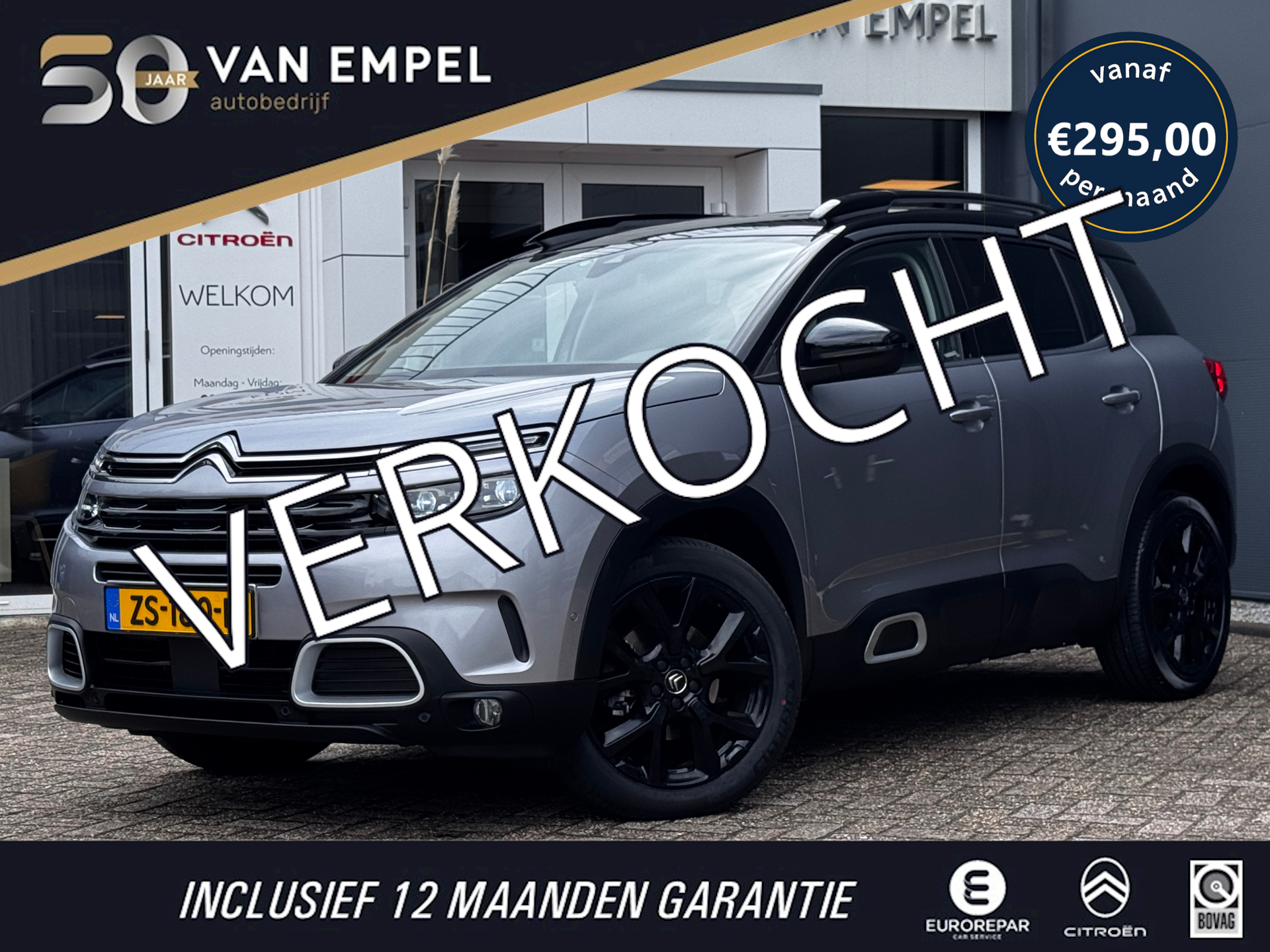 Citroen C5 Aircross 1.6 PureTech Business Plus | 180 PK | NL-Auto | Citroen Dealer onderhouden | Leder | Camera 2019 - voorkant
