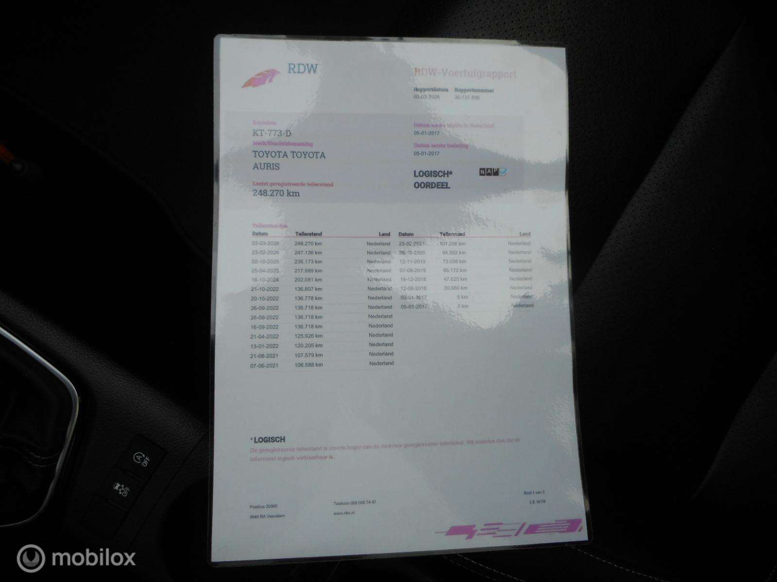 Foto van Toyota Toyota Auris
