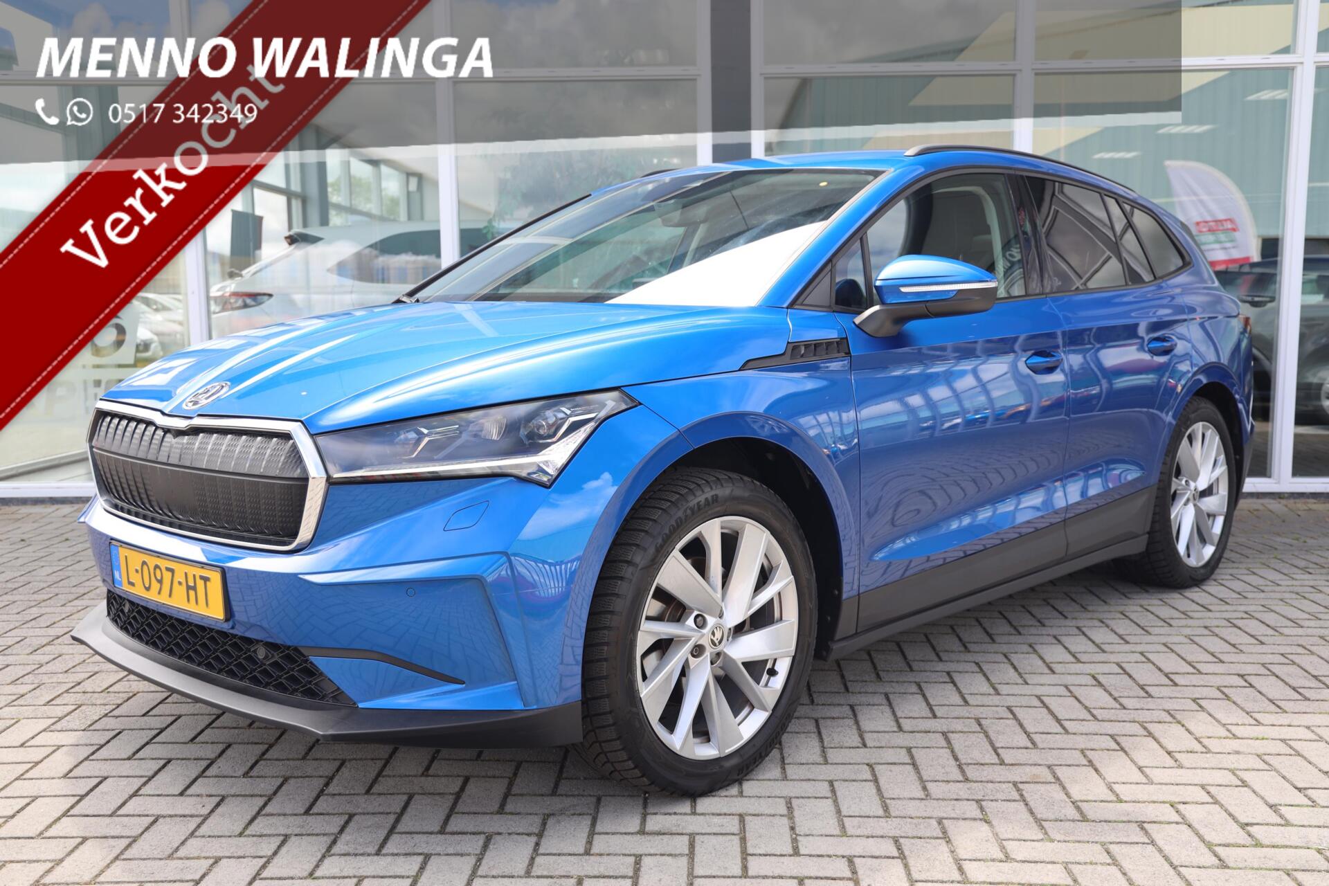 Skoda Enyaq 60 60 First Edition|SOH 93%|Camera|Stoel/Stuurverwarming|Trekhaak|Apple carplay/Android auto| 2021 - voorkant