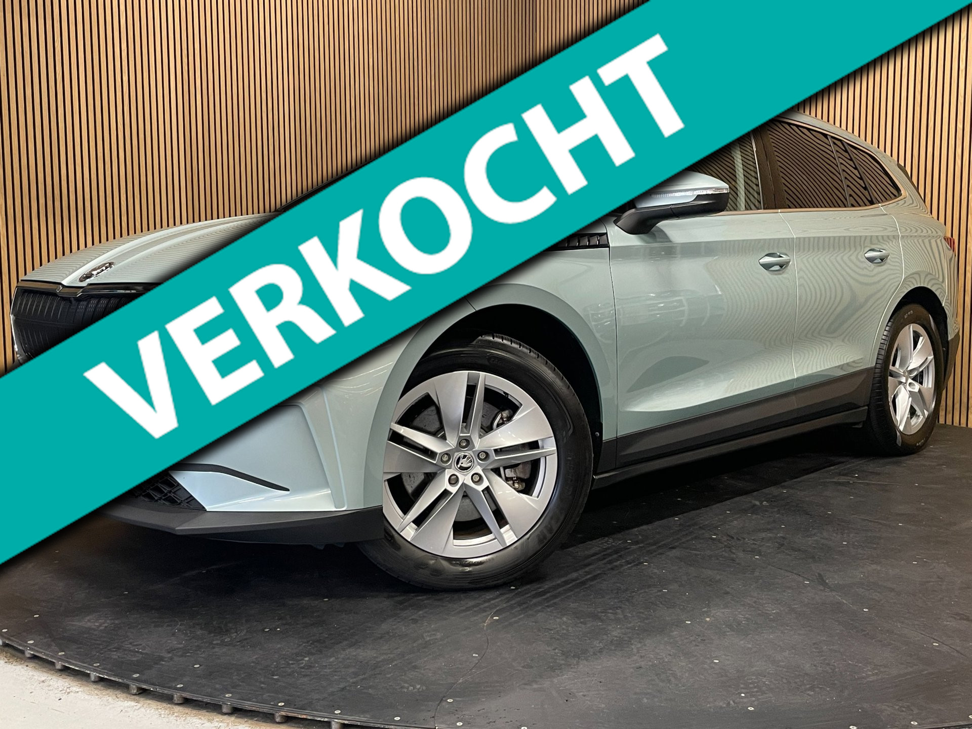 Skoda Enyaq 80 80|88% SOH|GROTE ACCU|ACC|1/2 LEDER|STUURVERWARMING|ANDROID/APPLE CARPLAY|CAMERA|NAVI|NAP|NL-AUTO|INCL. BTW|1e EIG| 2021 - voorkant