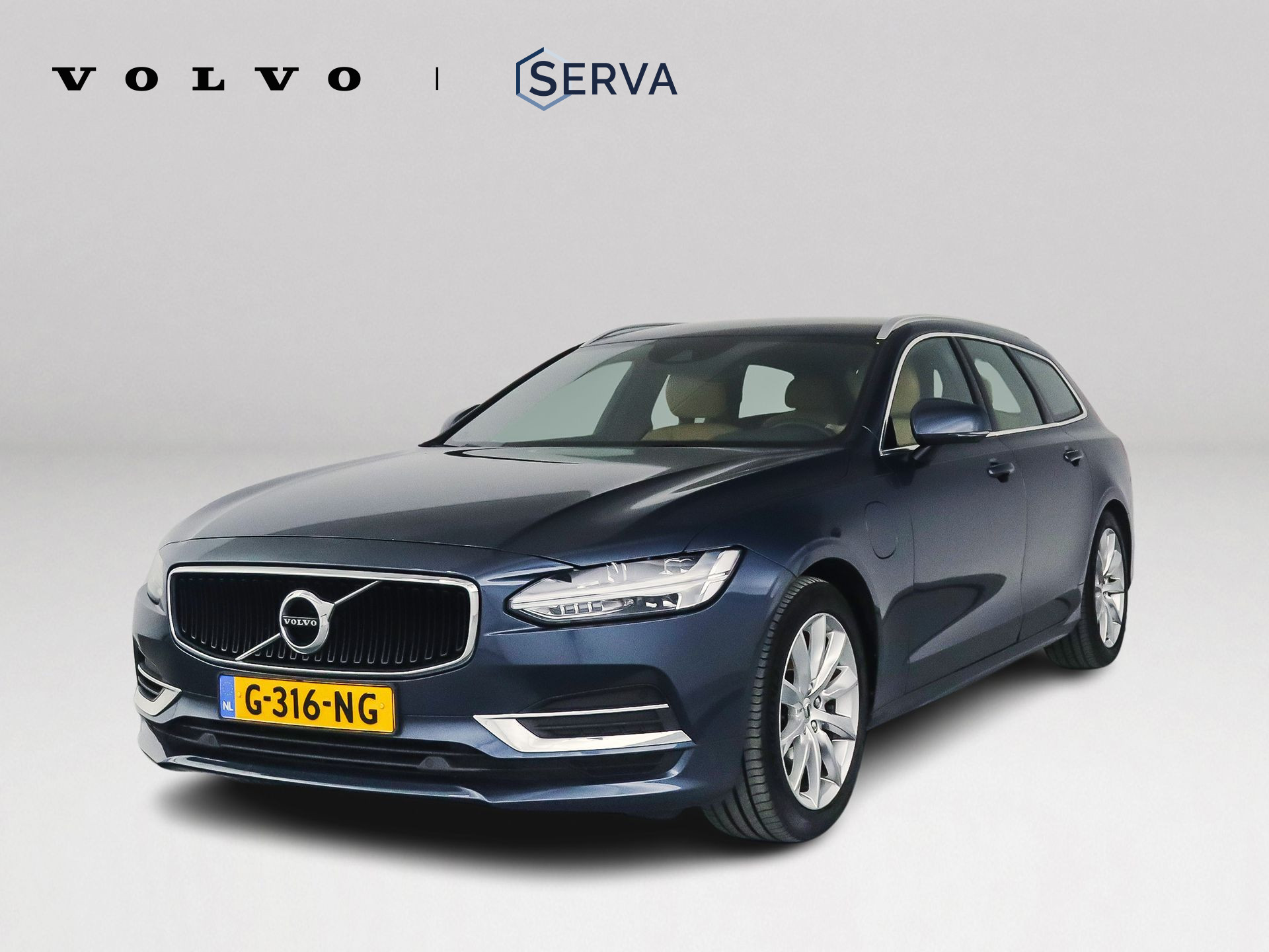 Volvo V90 T8 Twin Engine T8 AWD Momentum Pro | Parkeercamera | Stoel- en Stuurverwarming | Cruise control | Trekhaak 2019 - voorkant