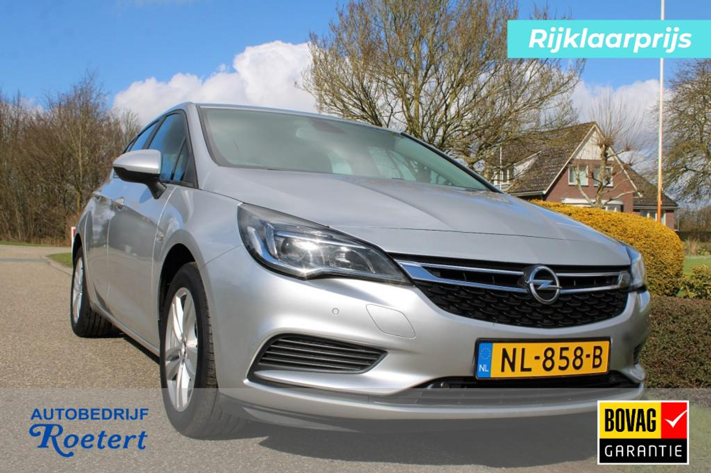 Opel Astra 1.0 105pk Online Edition airco/carplay-android/cruise/camera/navi/trekhaak 5-drs 2017 - voorkant