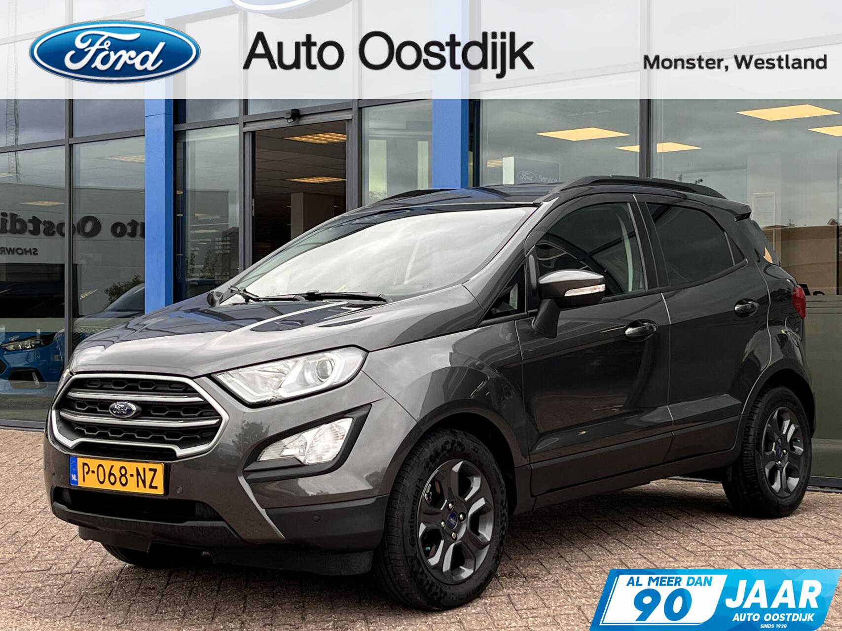 Ford Ecosport 1.0 EcoBoost Titanium 125PK Automaat Winterpack Navi Parkeersensoren Climate Cruise Control Privacy Glass *Dealer Onderhouden* 2018 - voorkant