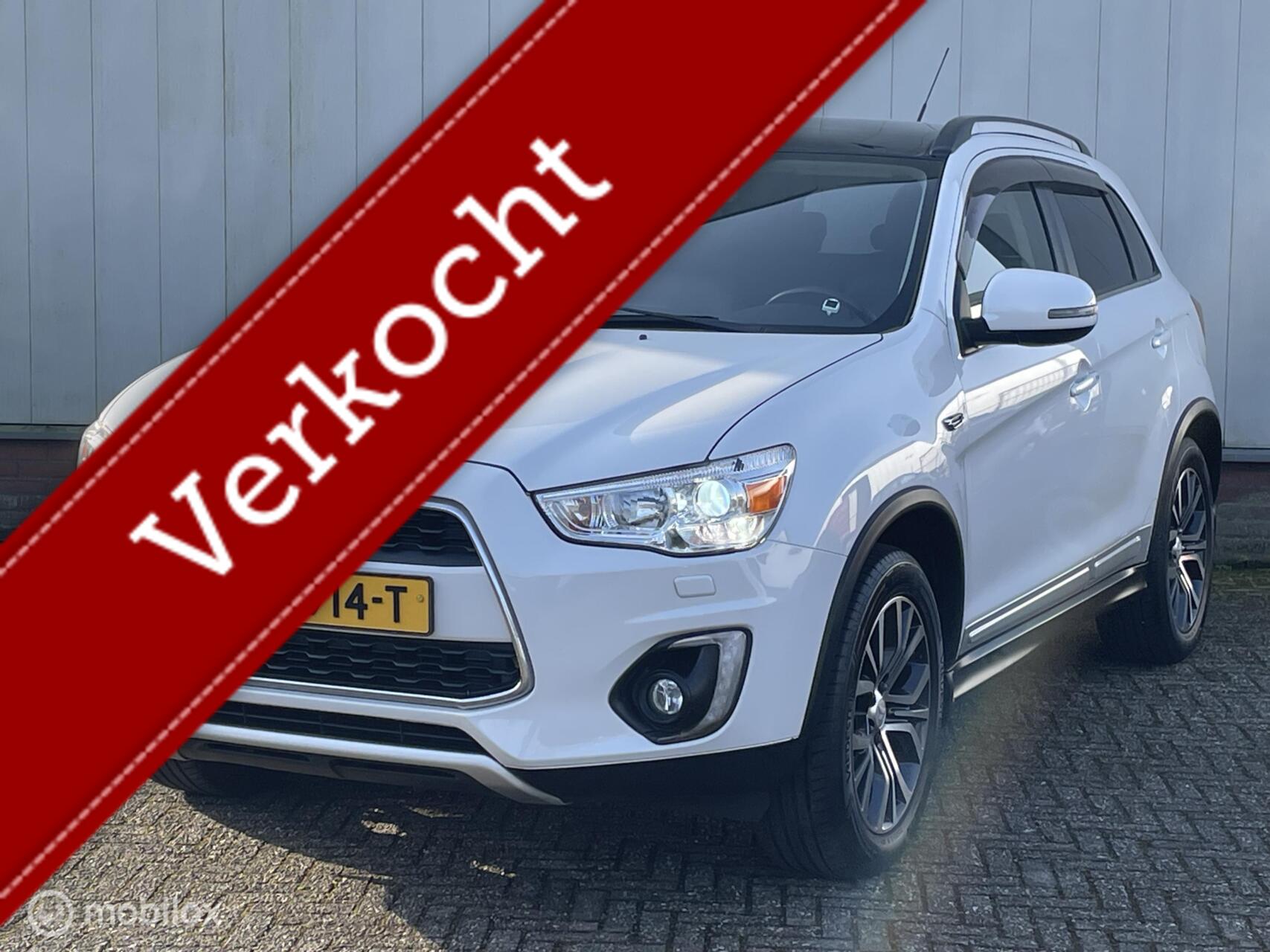 Mitsubishi Asx 1.6 Cleartec Instyle | Dealer onderhouden | Parelmoer wit | Xenon | Camera | Panorama | Leer | Climate & Cruise control | Tr-haak 1200kg | 2016 - voorkant
