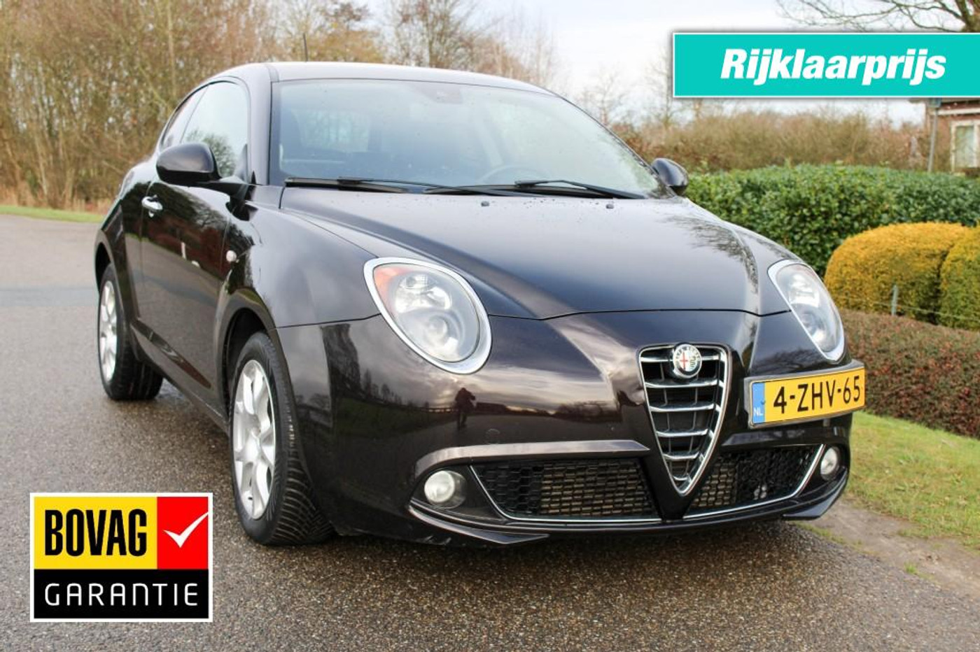 Alfa Romeo Mito 0.9T 100pk Esclusivo ECC/cruise/navi/PDC/leer 2014 - voorkant