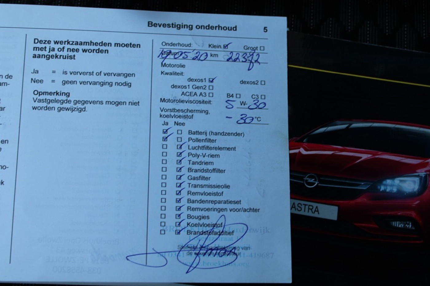Foto van Opel Astra