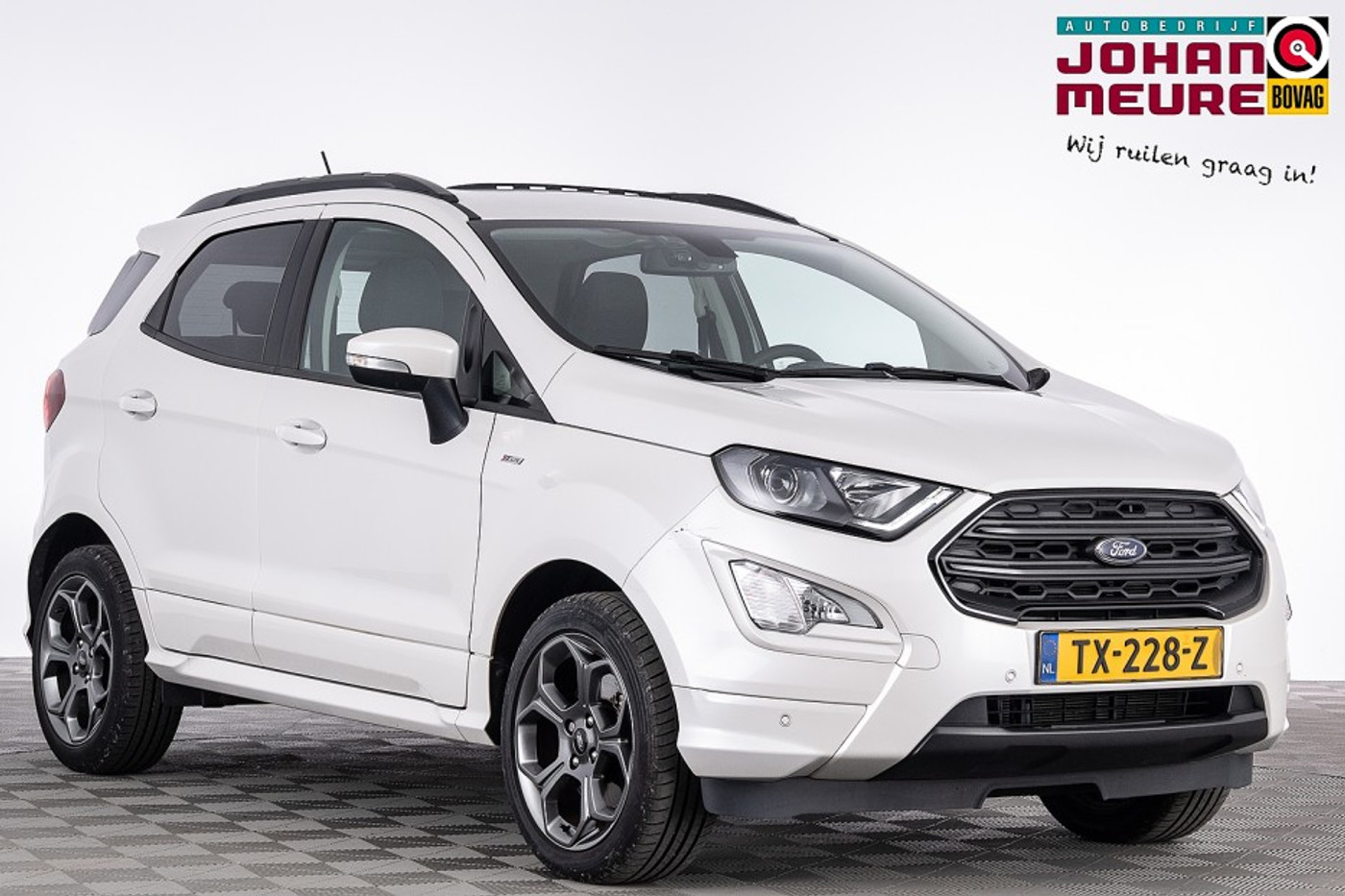 Ford Ecosport 1.0 EcoBoost ST-Line | SCHUIFDAK | B&O | NAVI | CAMERA | VELGEN ✅ 1e Eigenaar 2018 - voorkant