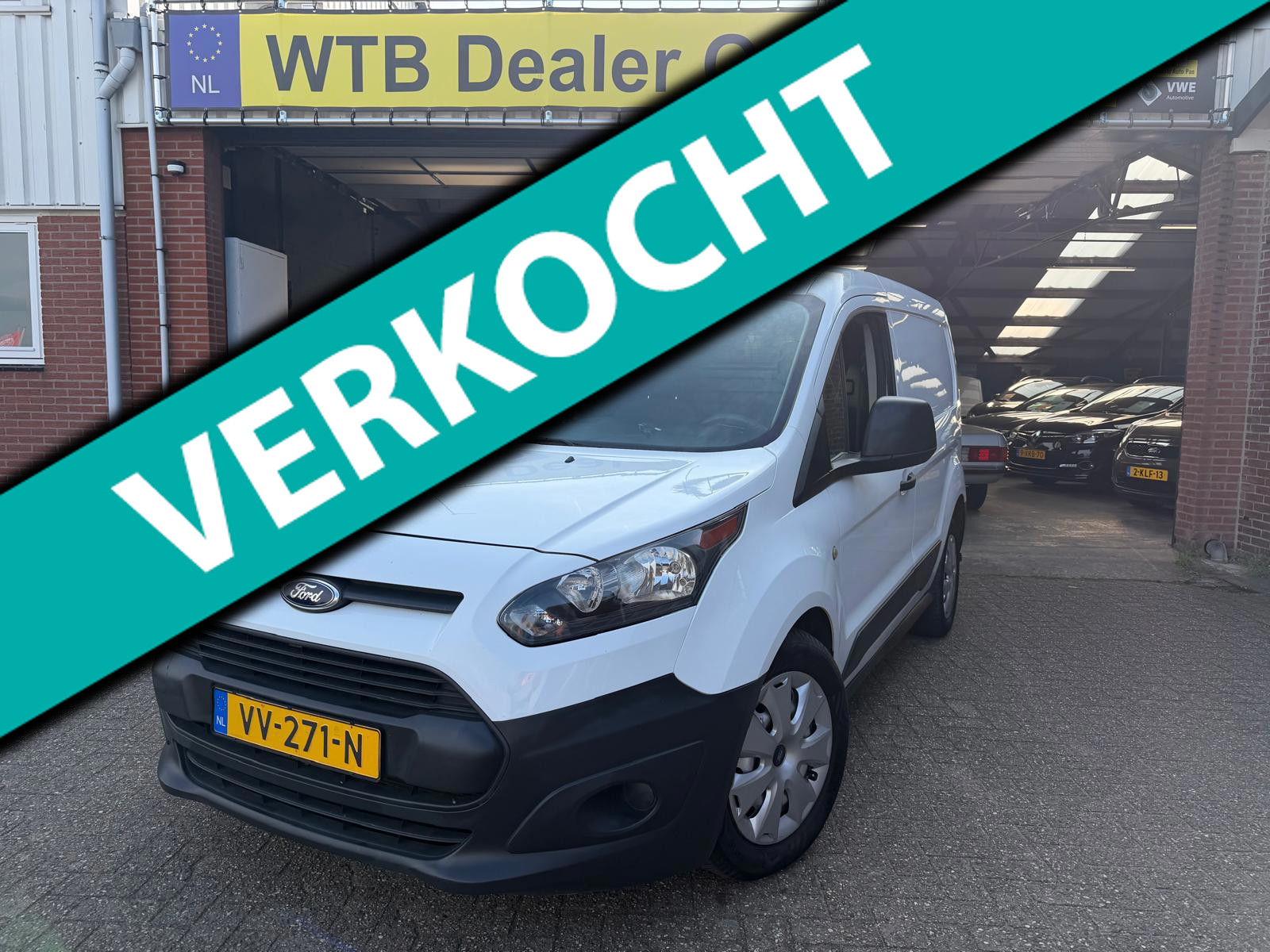 Ford Transit Connect 1.5 TDCI L1 Ambiente, 1e Eig., Dealer Onderh., Airco, Trekhaak, Euro 6 2016 - voorkant