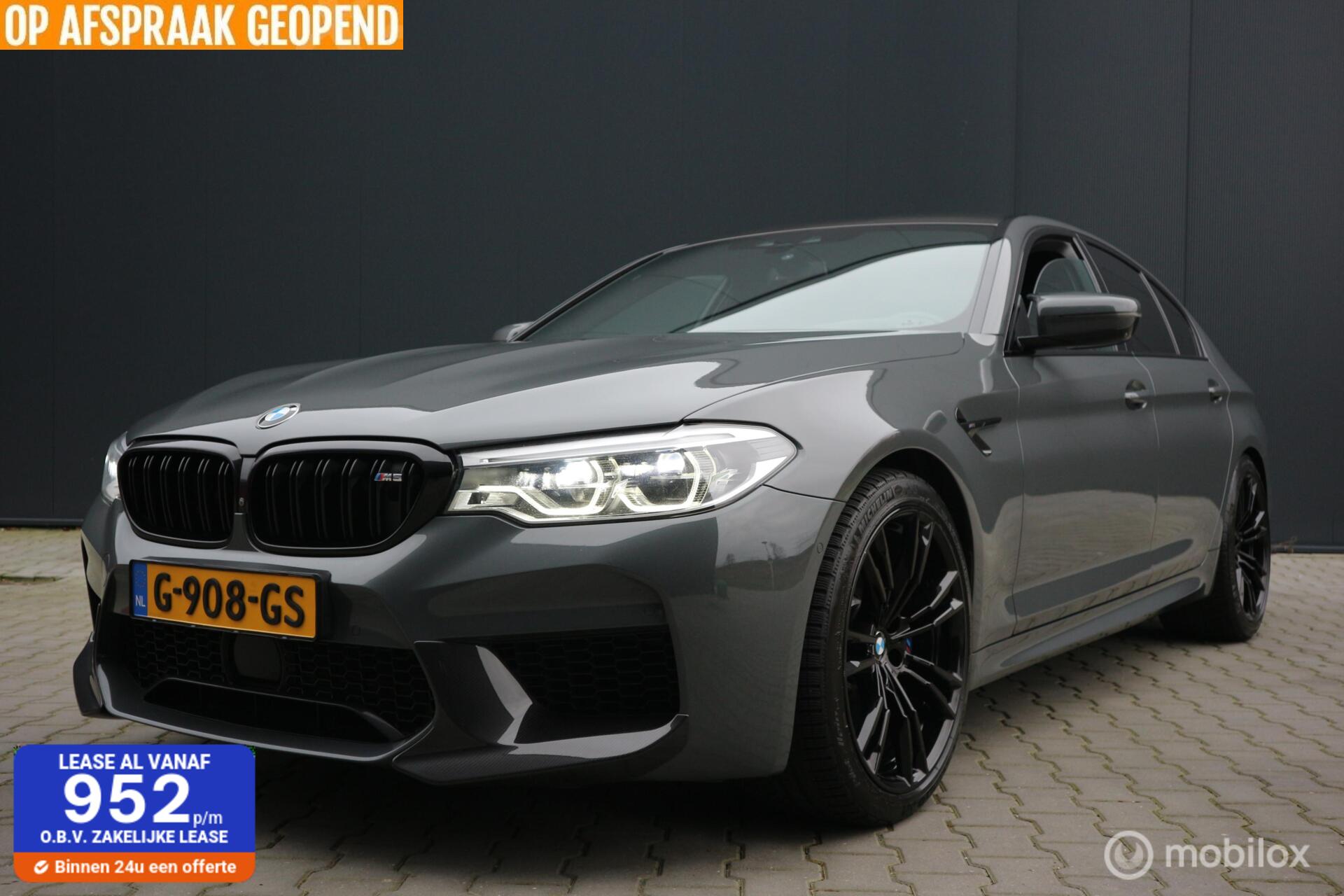BMW 5-serie M5 600pk BJ-2019/NL-GELEVERD/SOFTCLOSE/ECC/NAP 2019 - voorkant