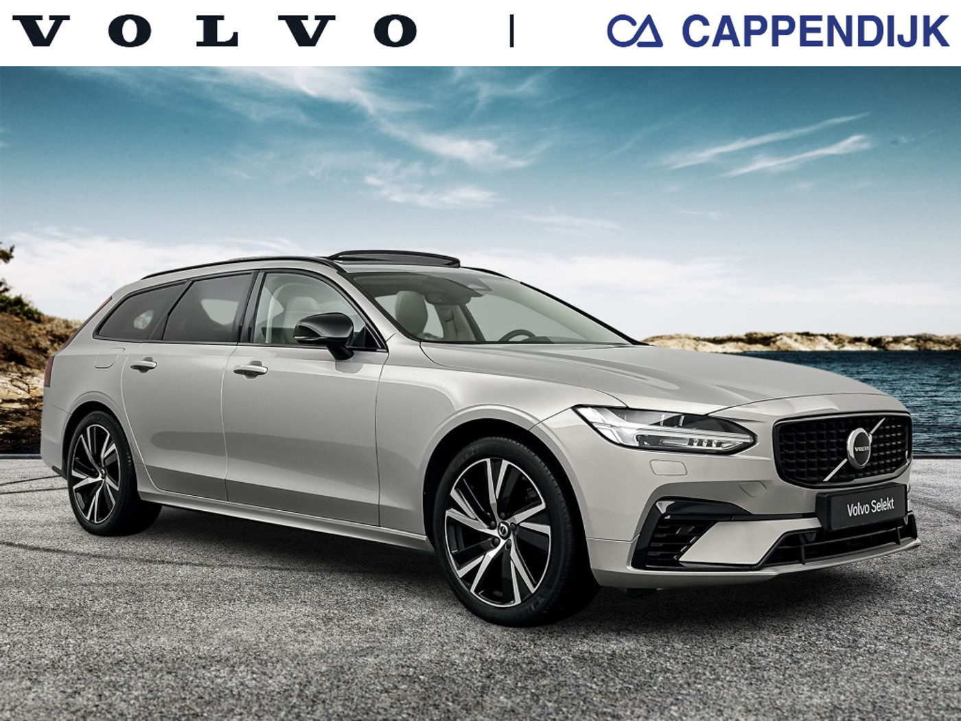 Volvo V90 T6 398PK Recharge Plus Dark| Pano| Adap.Cruise| Camera| H&K Soun 2022 - voorkant